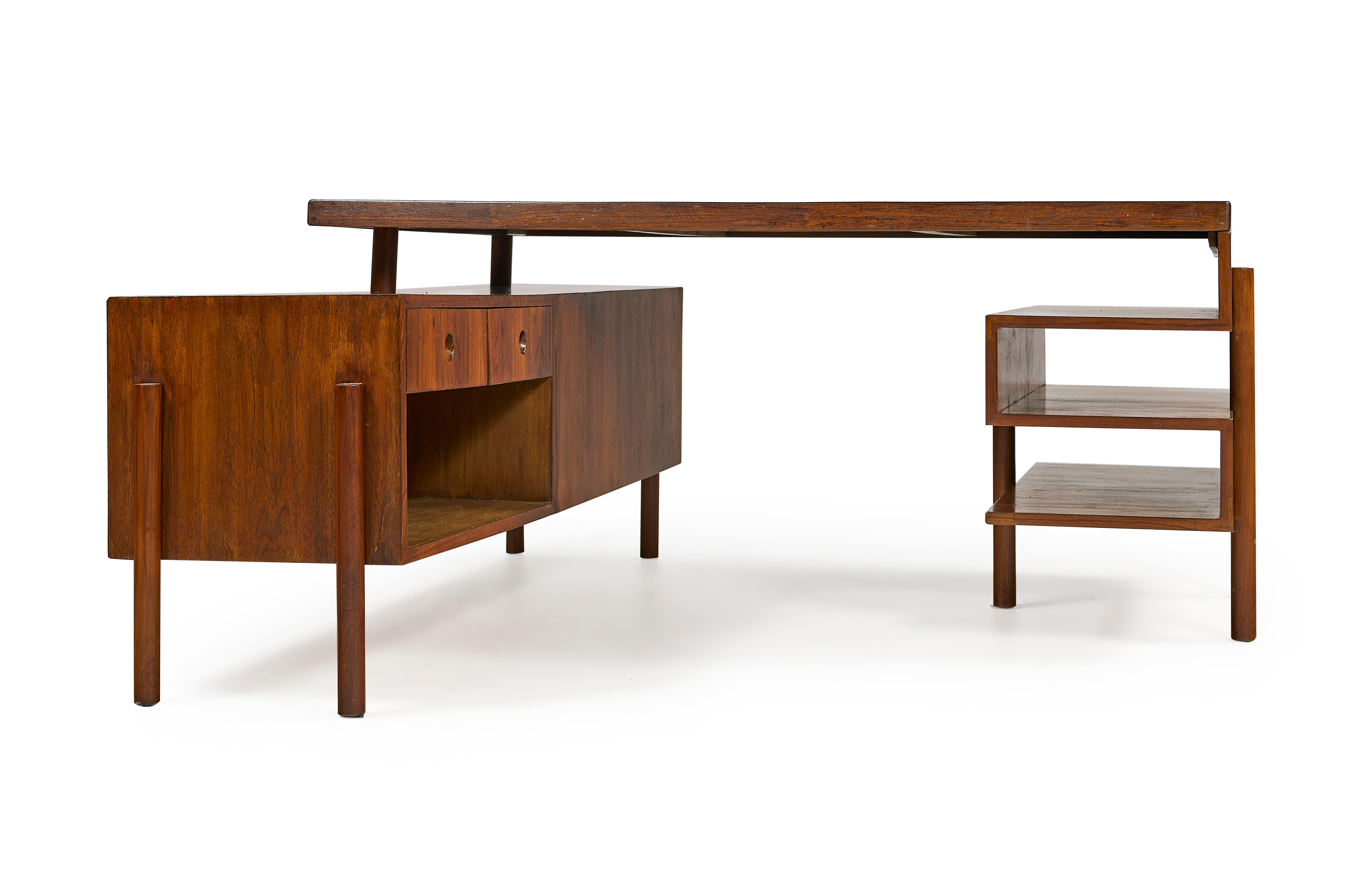 Pierre Jeanneret, Office Table PJ-BU-16-A, circa 1957 For Sale 1