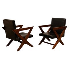 Pierre Jeanneret, original Sessel SI-49-A, Moderne Mitte des Jahrhunderts