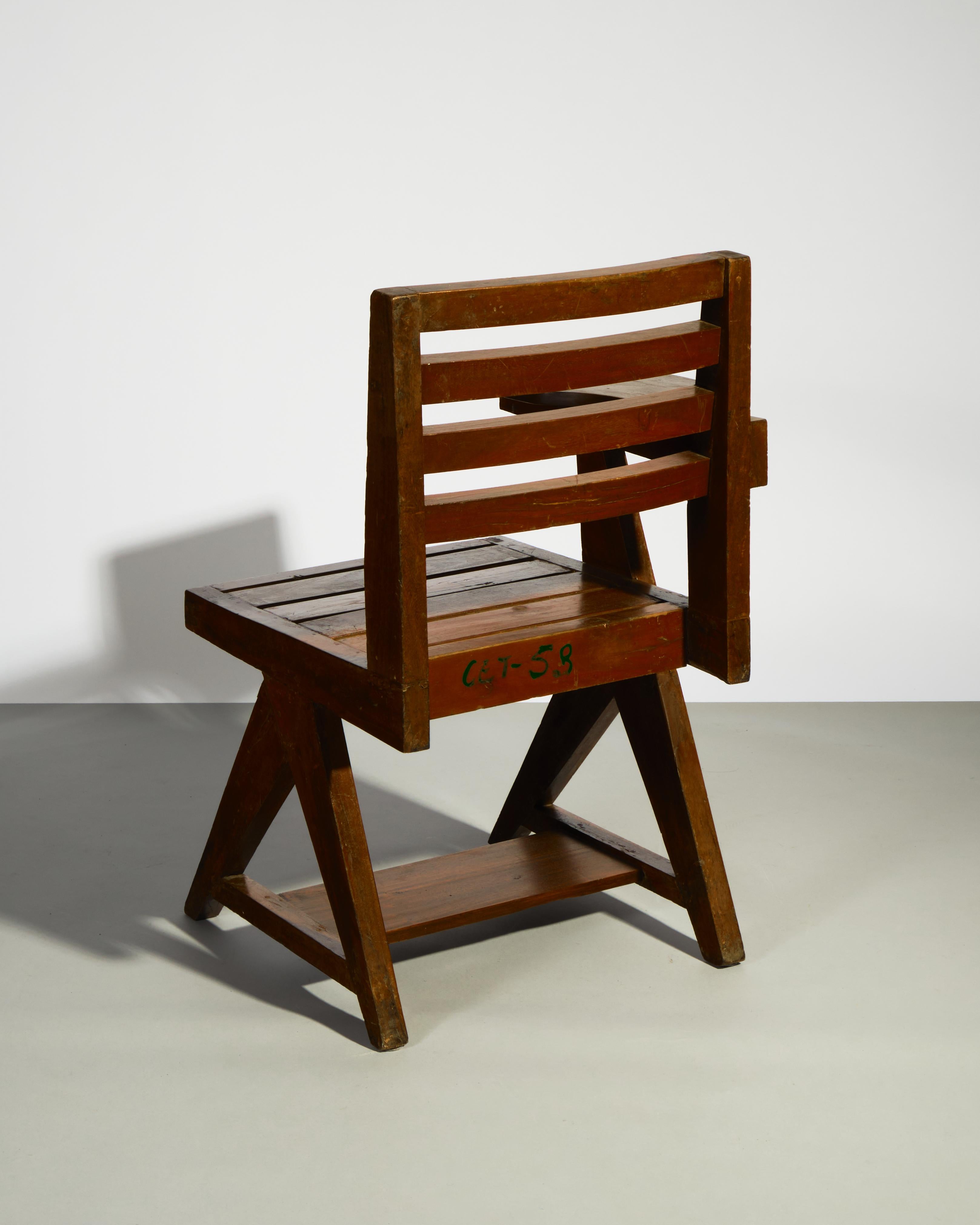 Silla con brazos Pierre Jeanneret c.1950 Moderno de mediados de siglo en venta