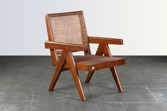 Pierre Jeanneret PJ-SI-29-A Pair Easy Chairs / Authentic Mid-Century Chandigarh