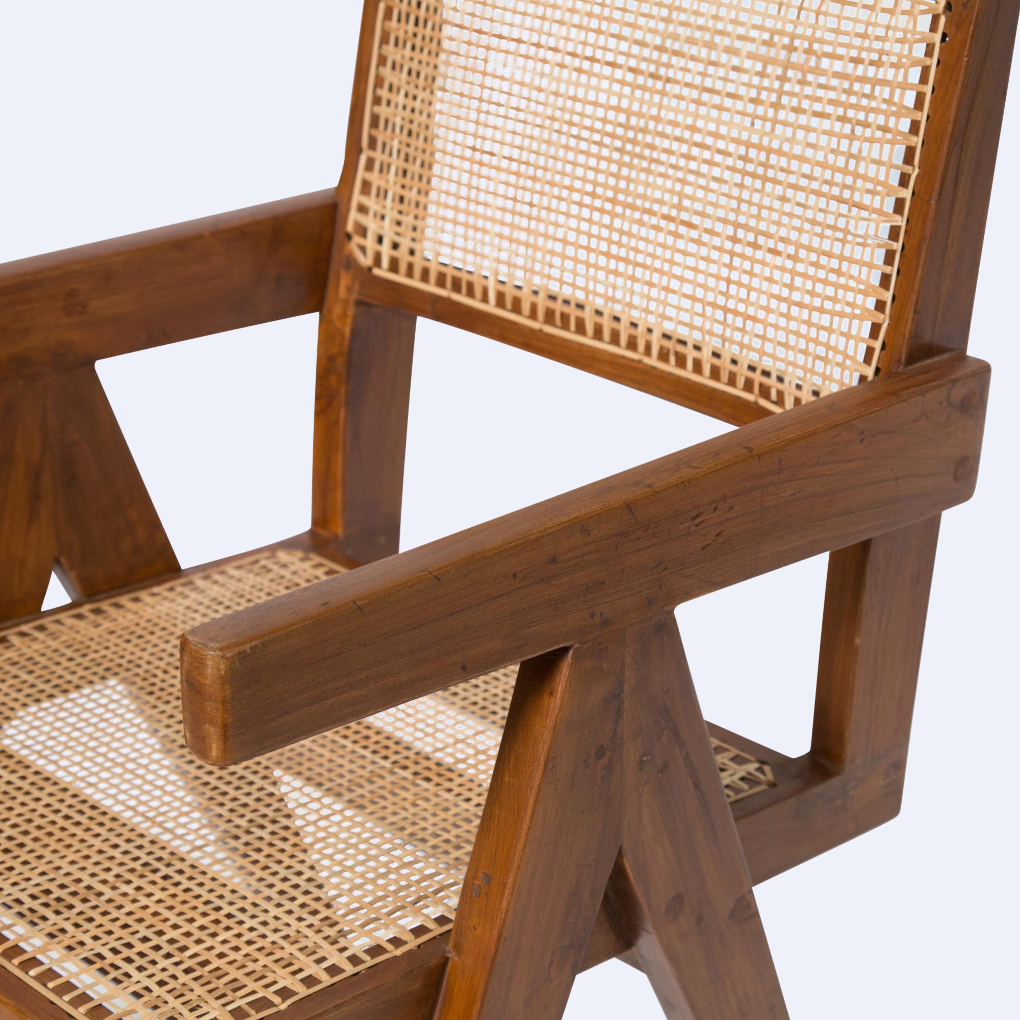Pierre Jeanneret Pair of Armchairs of Indian Rosewood 1
