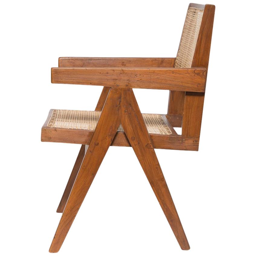 Pierre Jeanneret Pair of Armchairs of Indian Rosewood