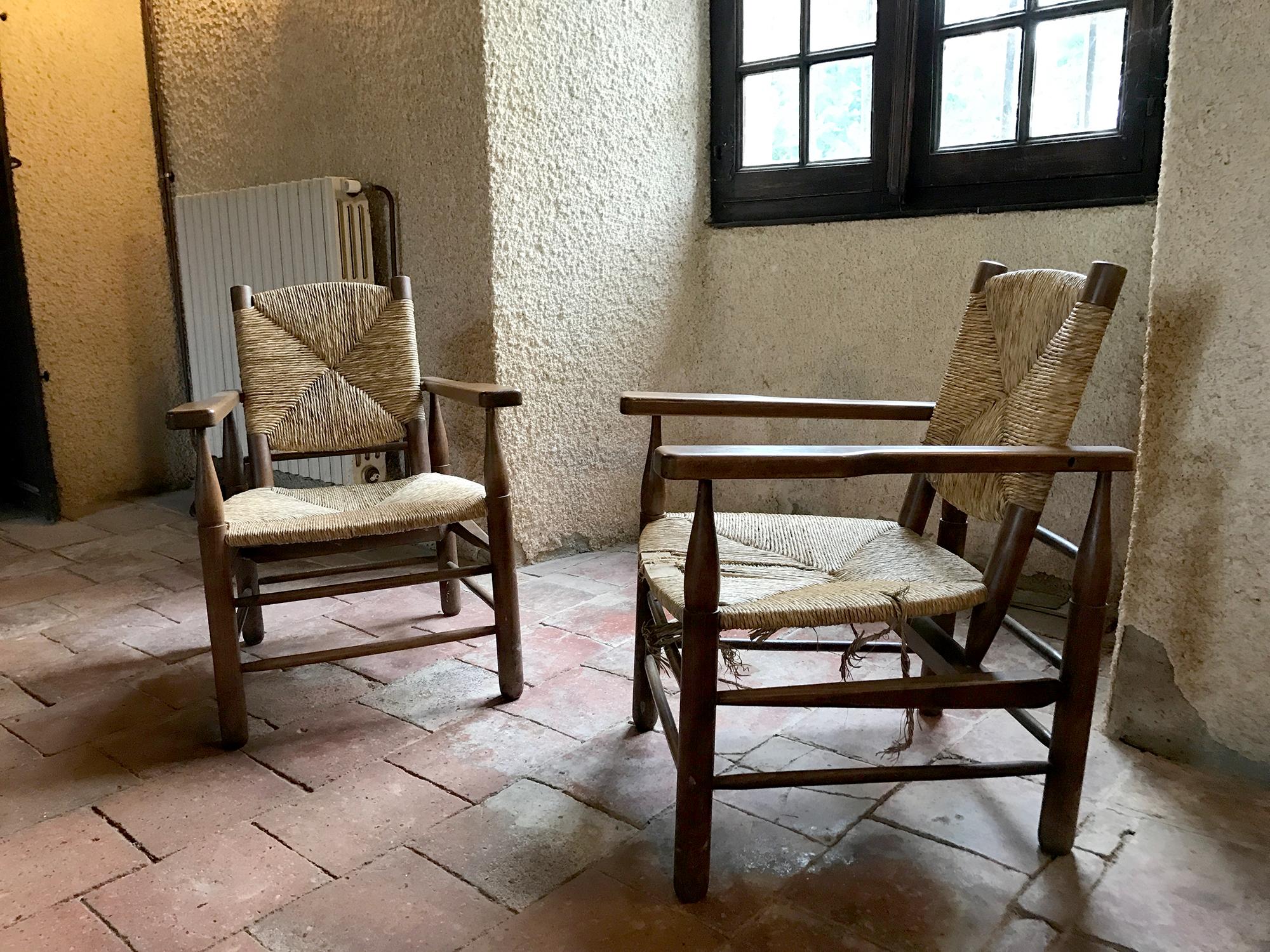 Pierre Jeanneret , Pair of Armchairs 