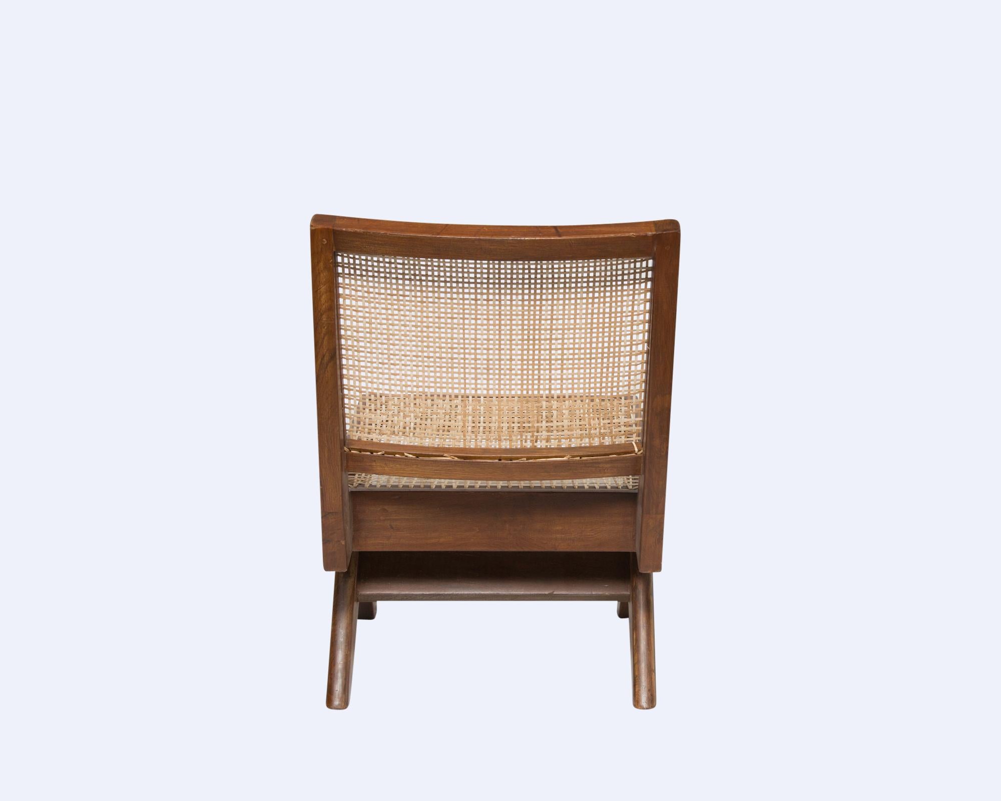 pierre jeanneret armless easy chair