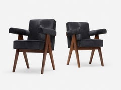 Pierre Jeanneret Pair of Committee chairs from High Court