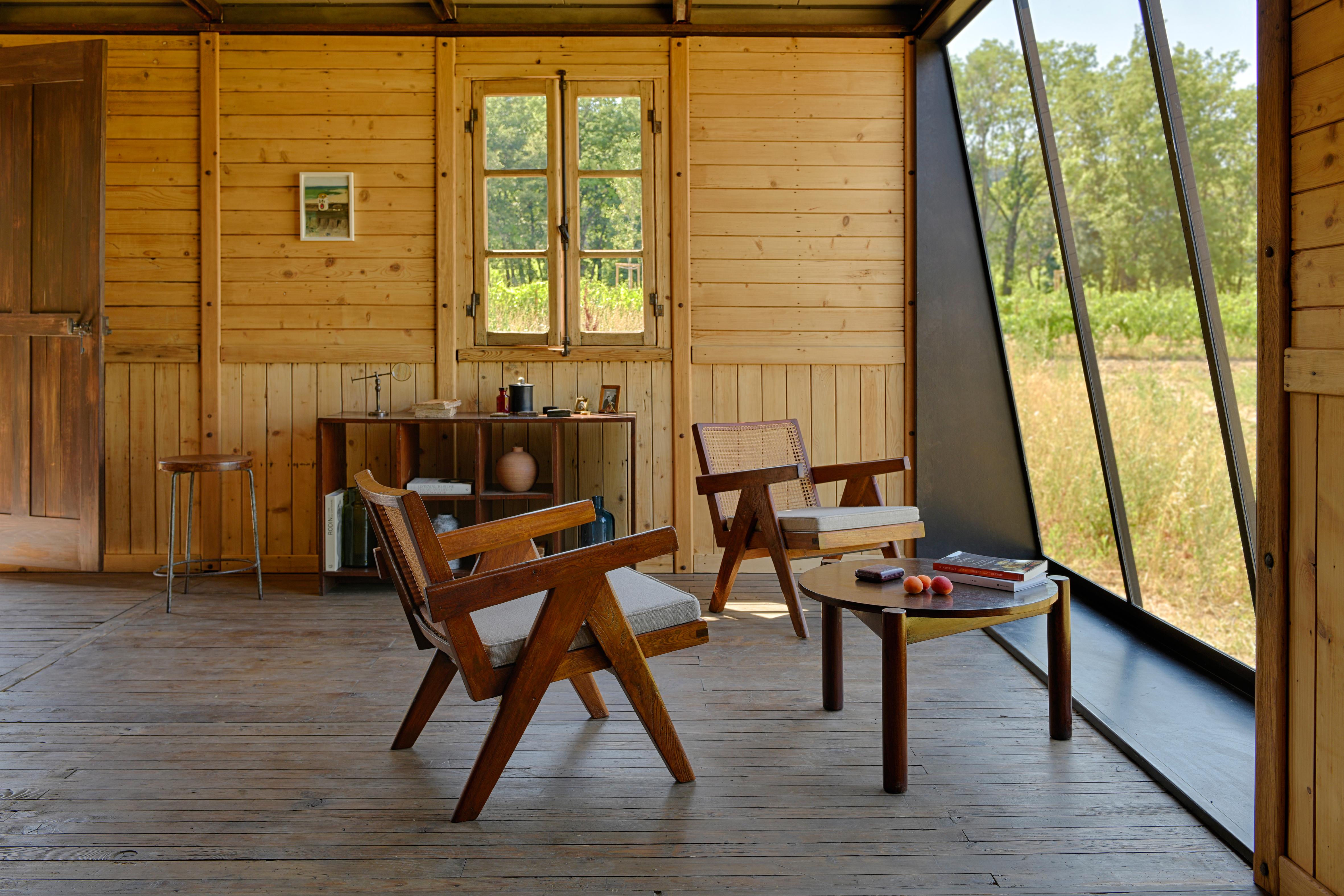 Pierre Jeanneret, Paire de fauteuils Easy, vers 1955-1956 Bon état - En vente à Paris, FR