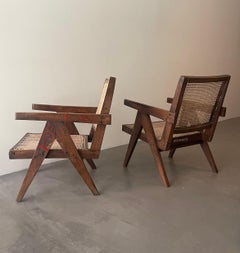 Pierre Jeanneret Pair of Easy Chairs