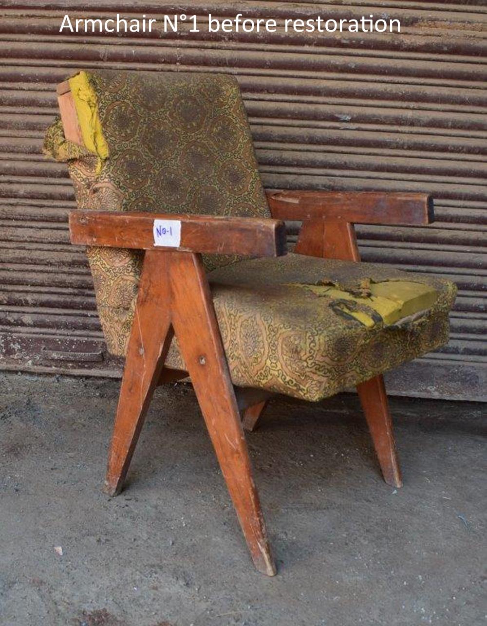 Pierre Jeanneret Pair of Senate Committee Chairs For Sale 4