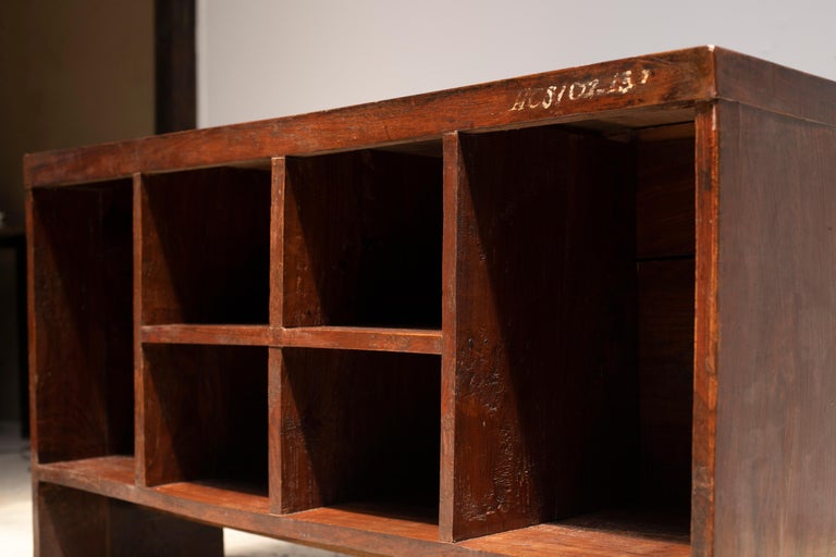 Pierre Jeanneret Pigeon Hole Desk, circa 1957 at 1stDibs