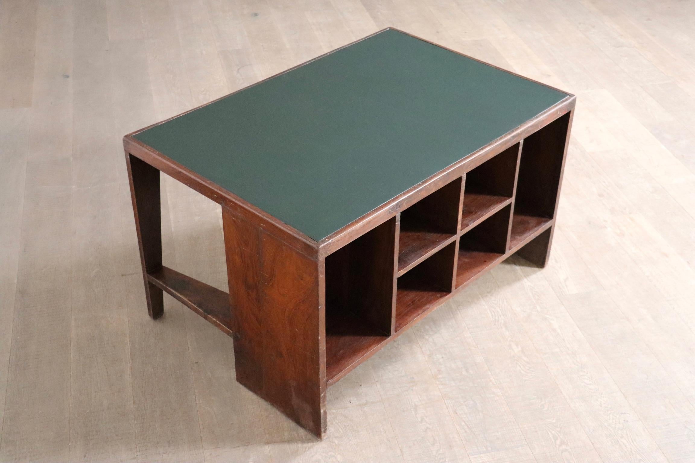 Pierre Jeanneret Pigeonhole Desk PJ-BU-02-A, India 1950s 9
