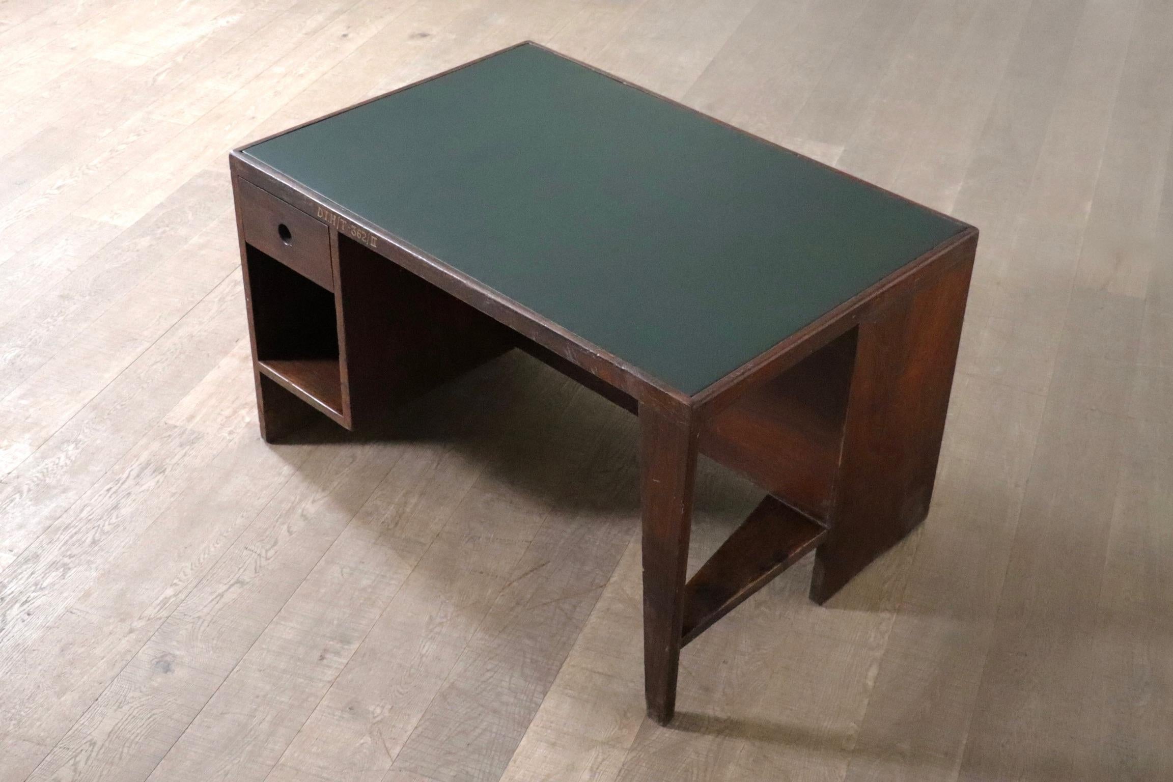 Mid-20th Century Pierre Jeanneret Pigeonhole Desk PJ-BU-02-A, India 1950s