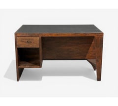 Pierre Jeanneret, Pigeonhole Desk, Teak, Leatherette, Chandigarh, India, 1960s