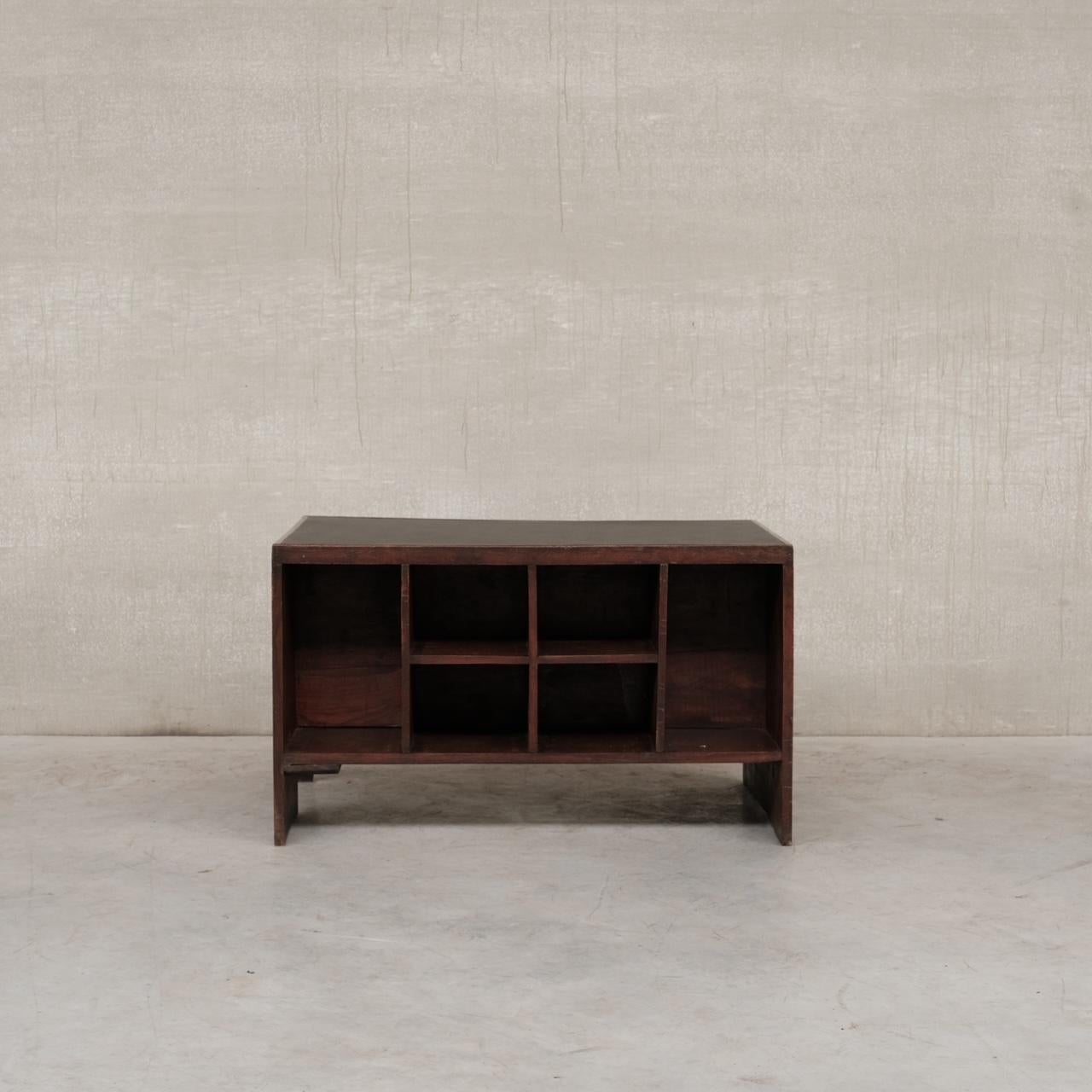 Indian Pierre Jeanneret Pigeonhole Mid-Century Desk PJ-BU-02-A For Sale