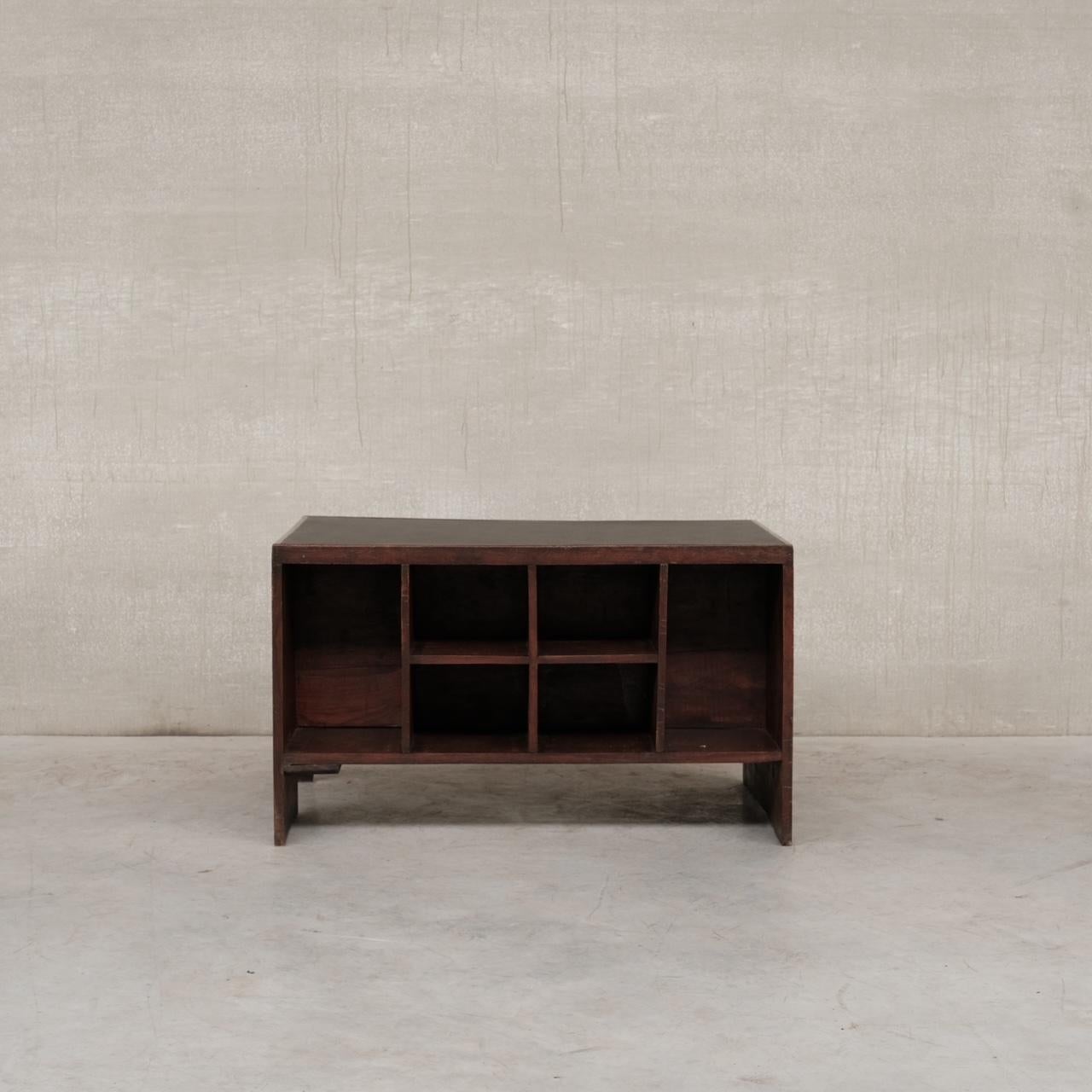 Indian Pierre Jeanneret Pigeonhole Mid-Century Desk PJ-BU-02-A  For Sale