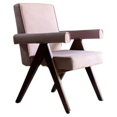 Pierre Jeanneret Committee Chair Pink Certificate by Jacques Dworczak 1953 