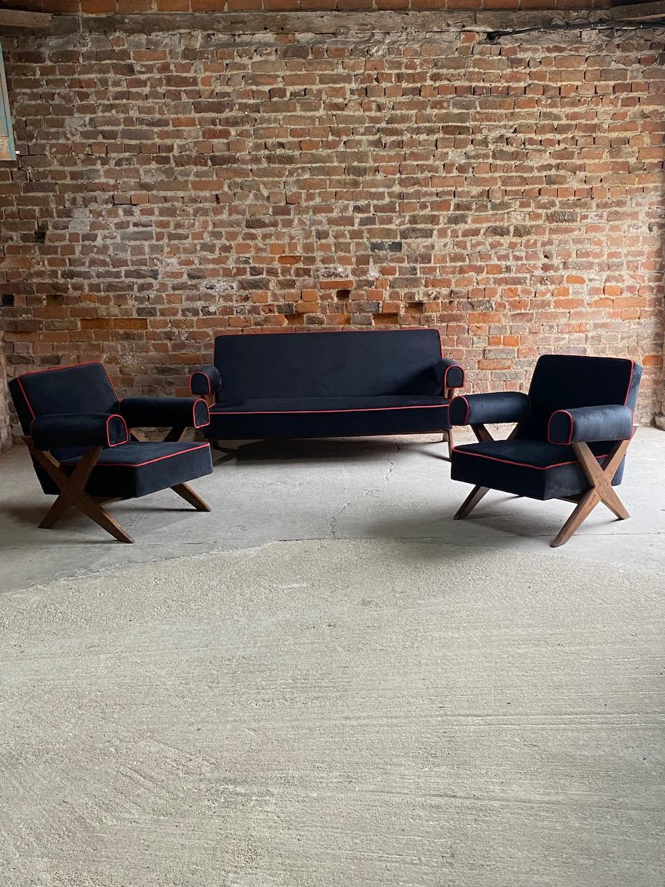 Pierre Jeanneret PJ-010806 ‘Easy Lounge’ Armchairs Set 2 Circa 1958-59 For Sale 2