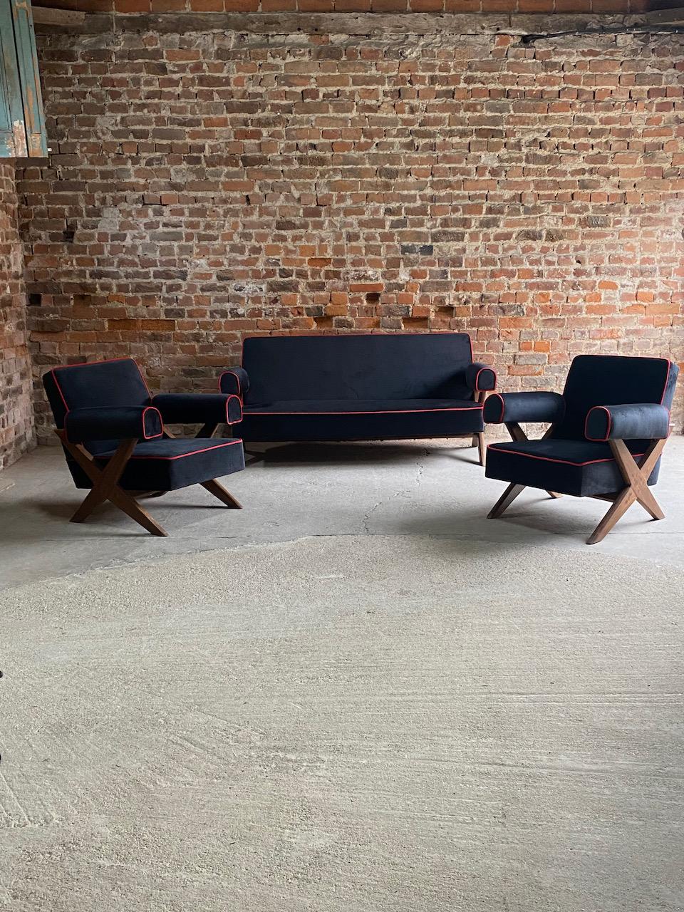 Pierre Jeanneret PJ-010806 ‘Easy Lounge’ Armchairs Set 2 Circa 1958-59 For Sale 7