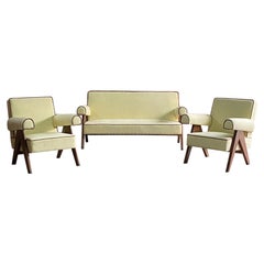 Pierre Jeanneret PJ-010806 ‘Easy Lounge’ Sofa & Armchairs Chandigarh C 1958-59