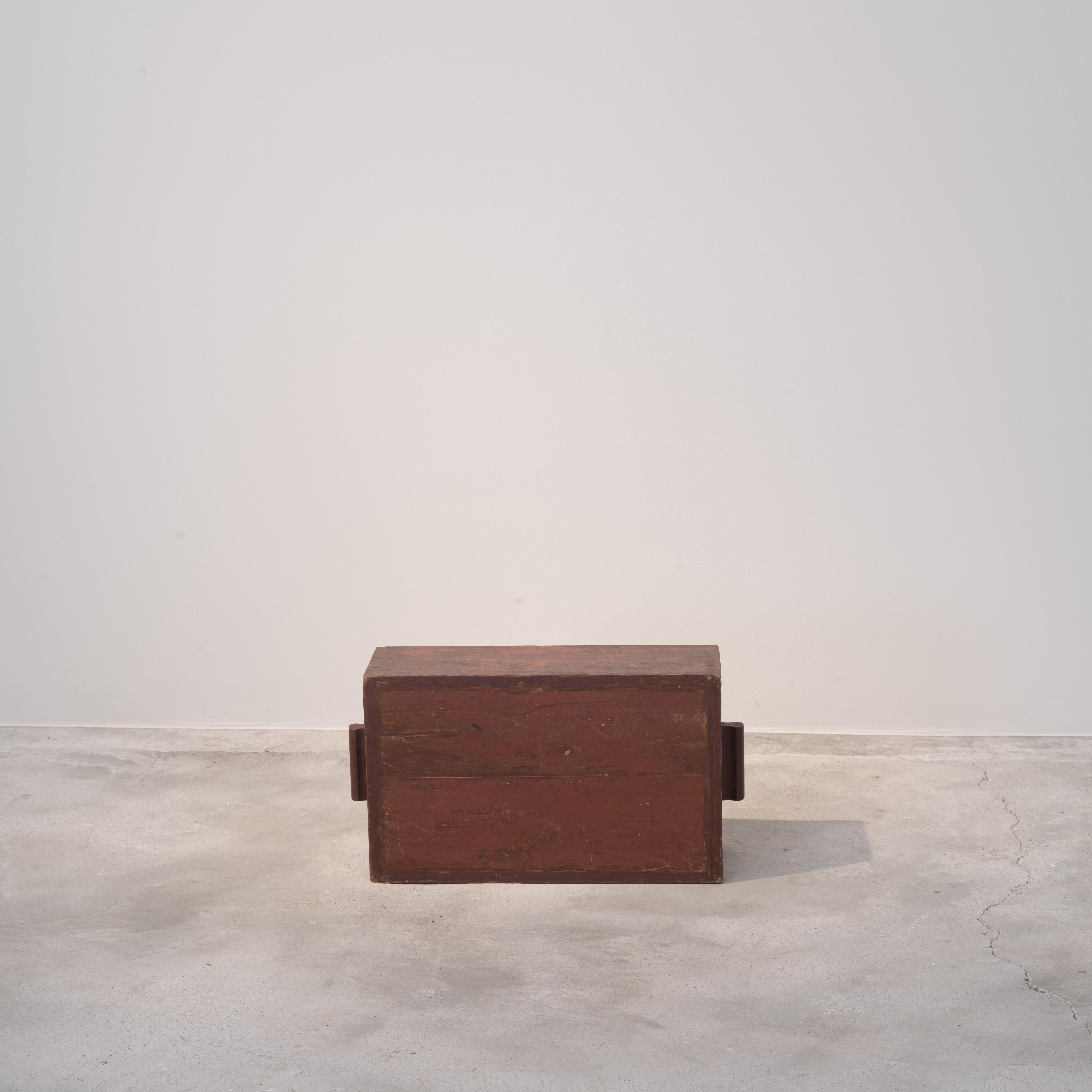 Pierre Jeanneret PJ-67-A Tabouret Cube / Authentique Chandigarh Moderne du Milieu du Siècle en vente 4