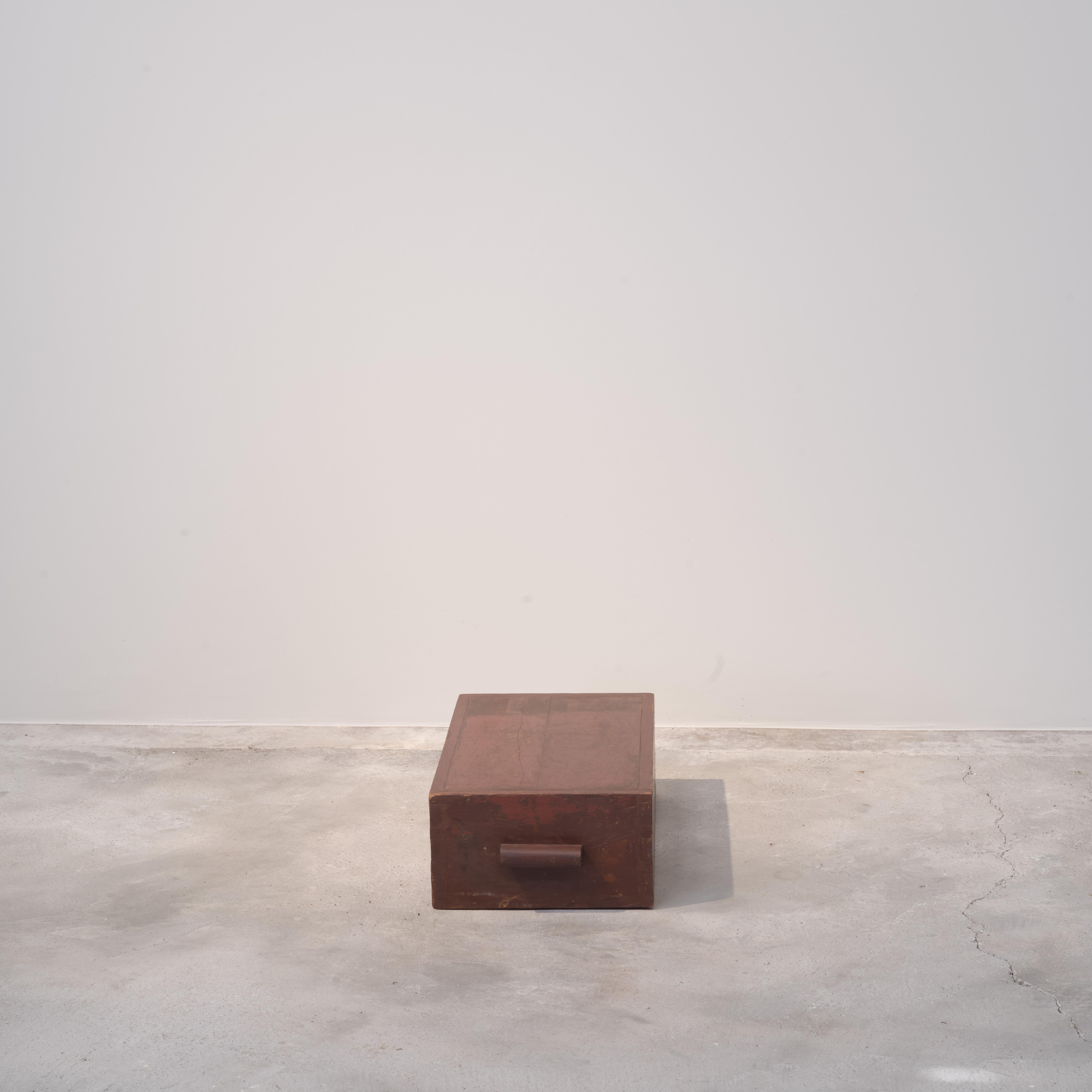 Mid-Century Modern Pierre Jeanneret PJ-67-A Tabouret Cube / Authentique Chandigarh Moderne du Milieu du Siècle en vente