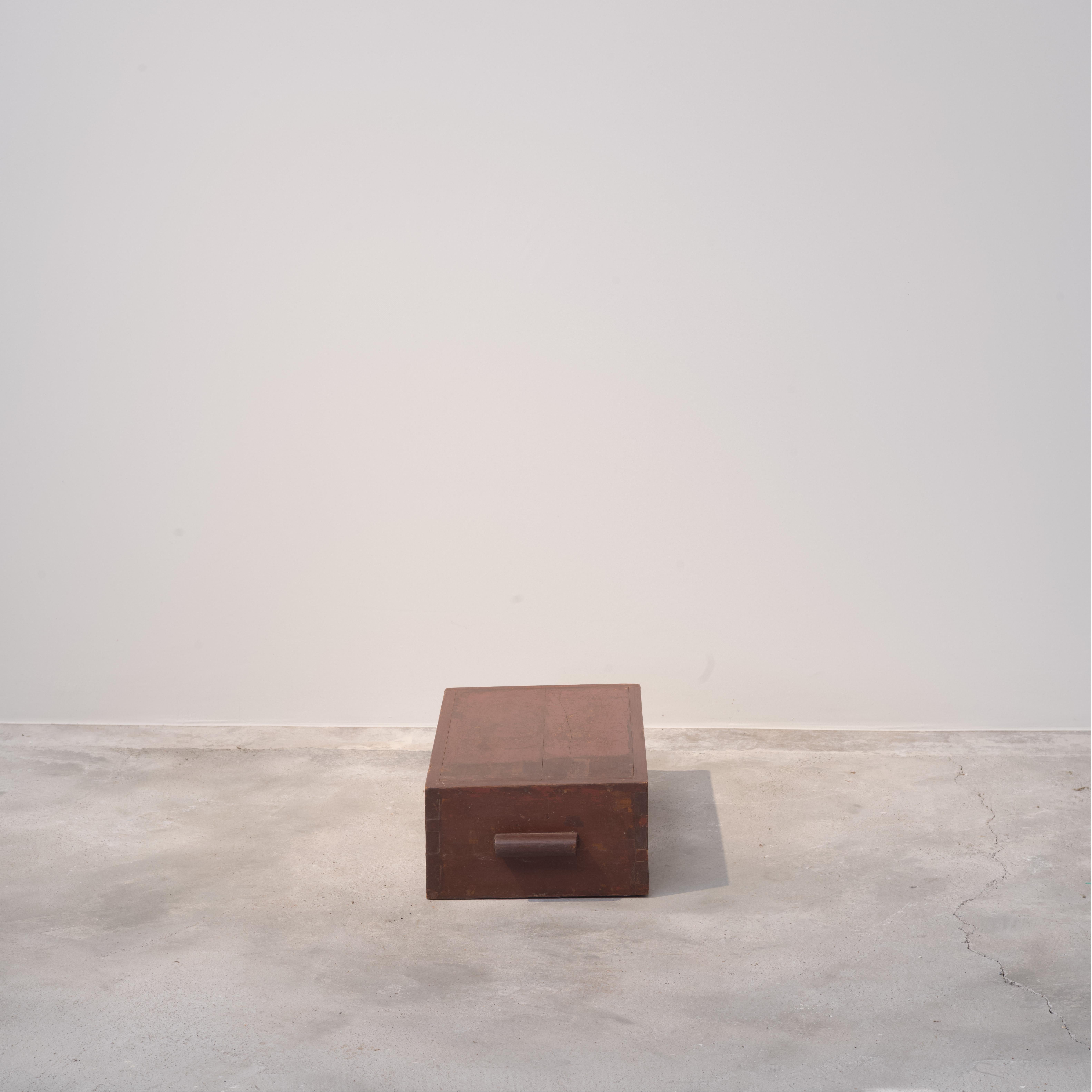 Teck Pierre Jeanneret PJ-67-A Tabouret Cube / Authentique Chandigarh Moderne du Milieu du Siècle en vente