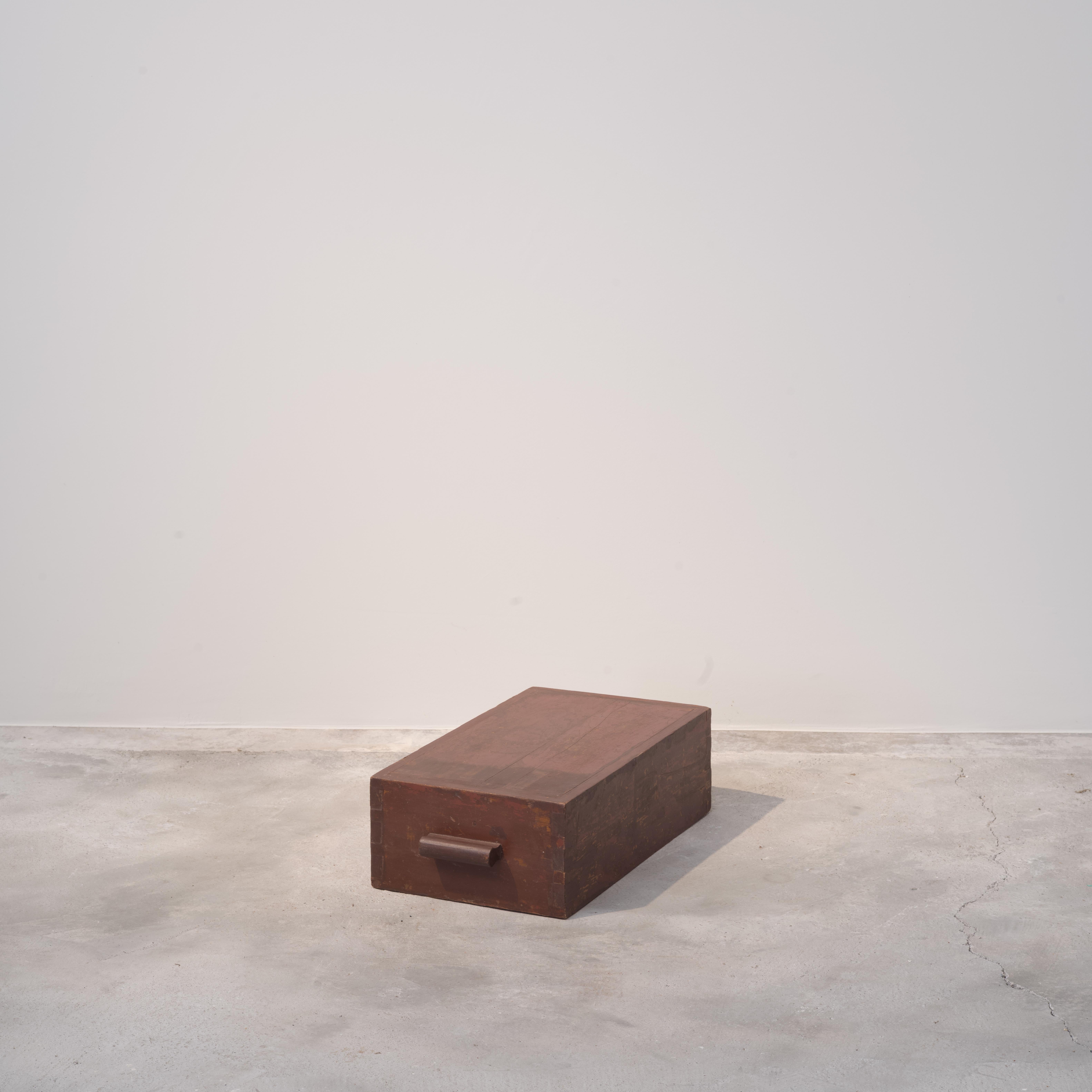 Pierre Jeanneret PJ-67-A Tabouret Cube / Authentique Chandigarh Moderne du Milieu du Siècle en vente 1