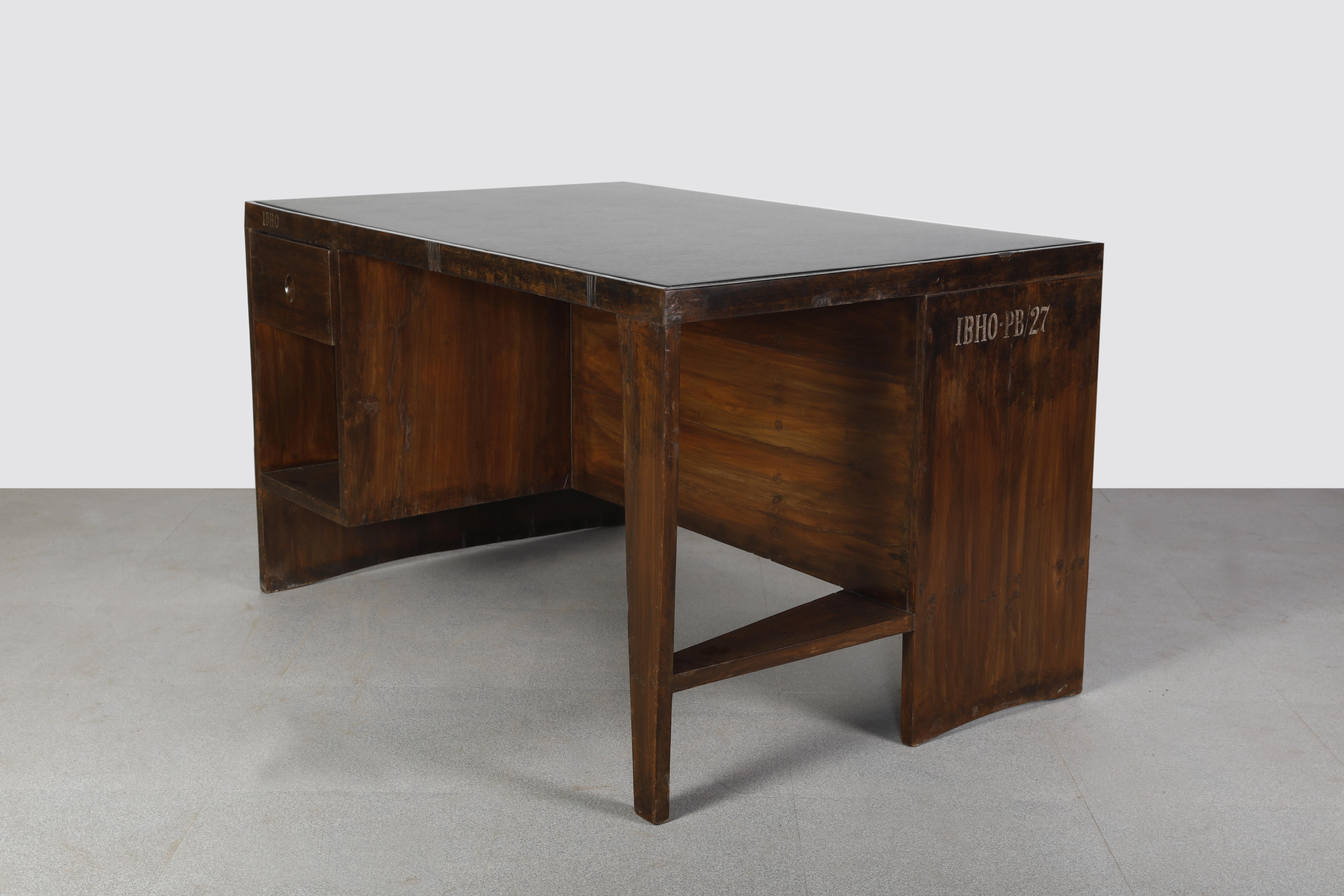 Indian Pierre Jeanneret PJ-BU-02 Clark Table / Authentic Mid-Century Modern, Chandigarh