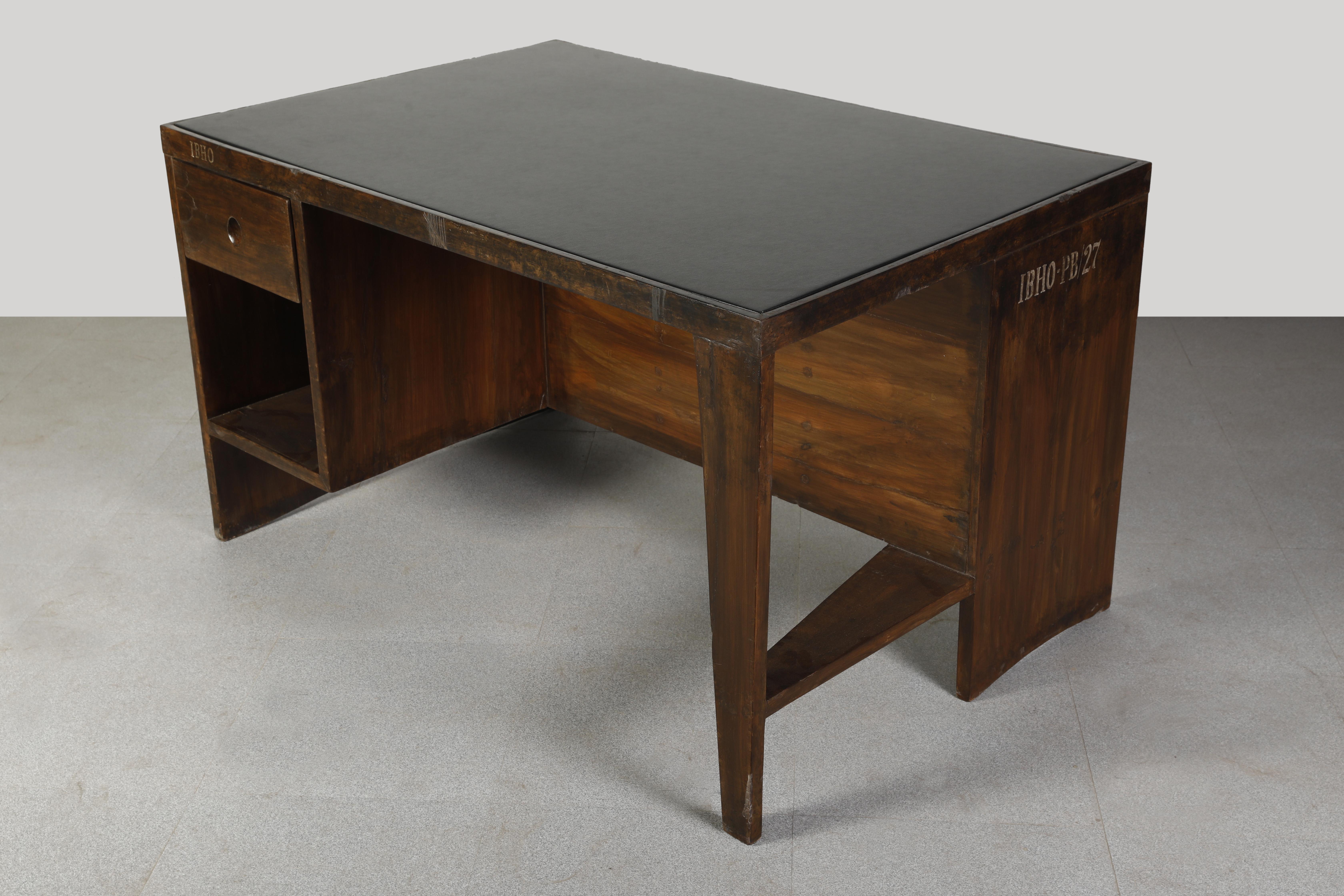 Mid-20th Century Pierre Jeanneret PJ-BU-02 Clark Table / Authentic Mid-Century Modern, Chandigarh
