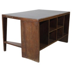 Pierre Jeanneret PJ-BU-02 Clark-Tisch / Authentischer Mid-Century Modern-Tisch, Chandigarh