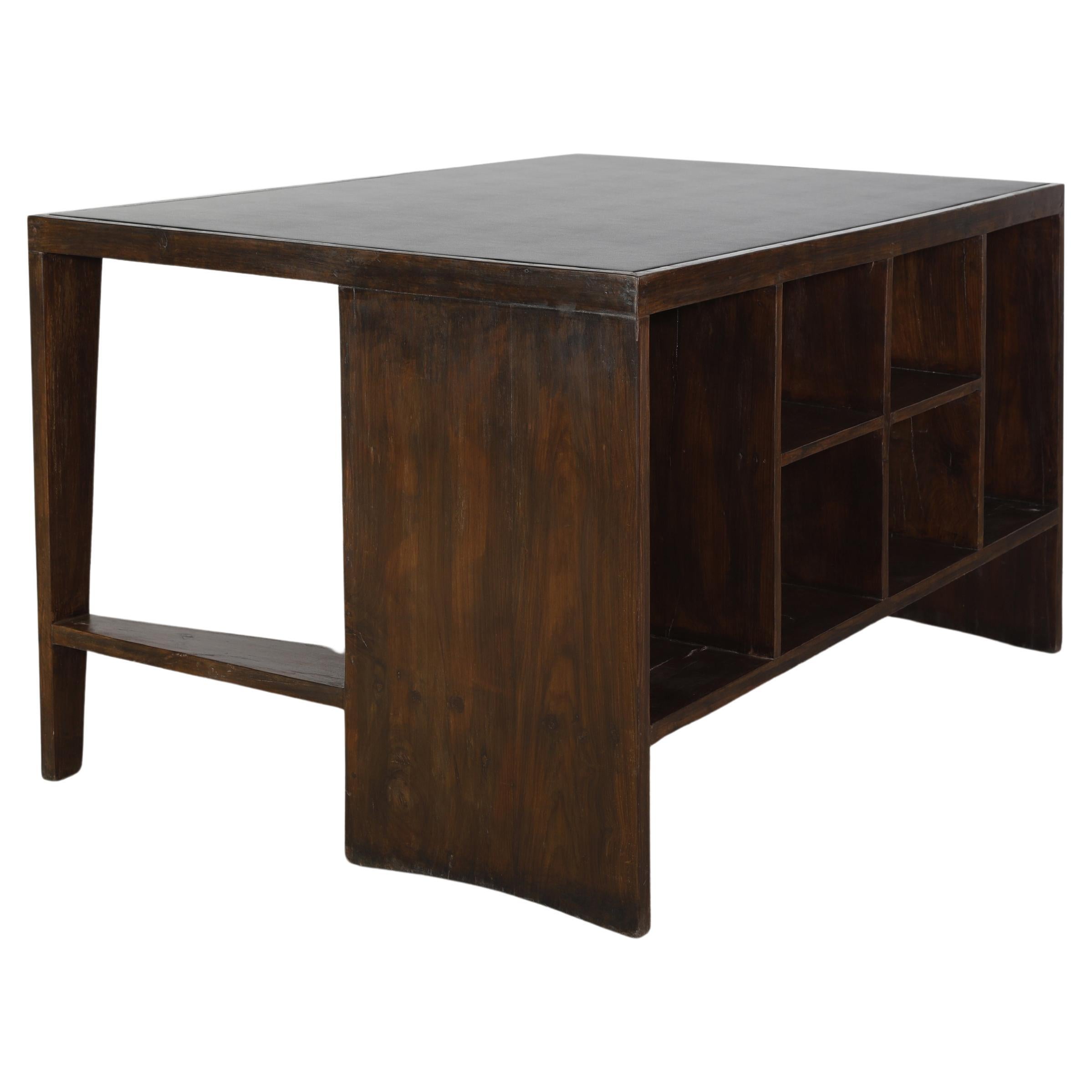 Pierre Jeanneret PJ-BU-02 Clark Table / Authentic Mid-Century Modern, Chandigarh For Sale