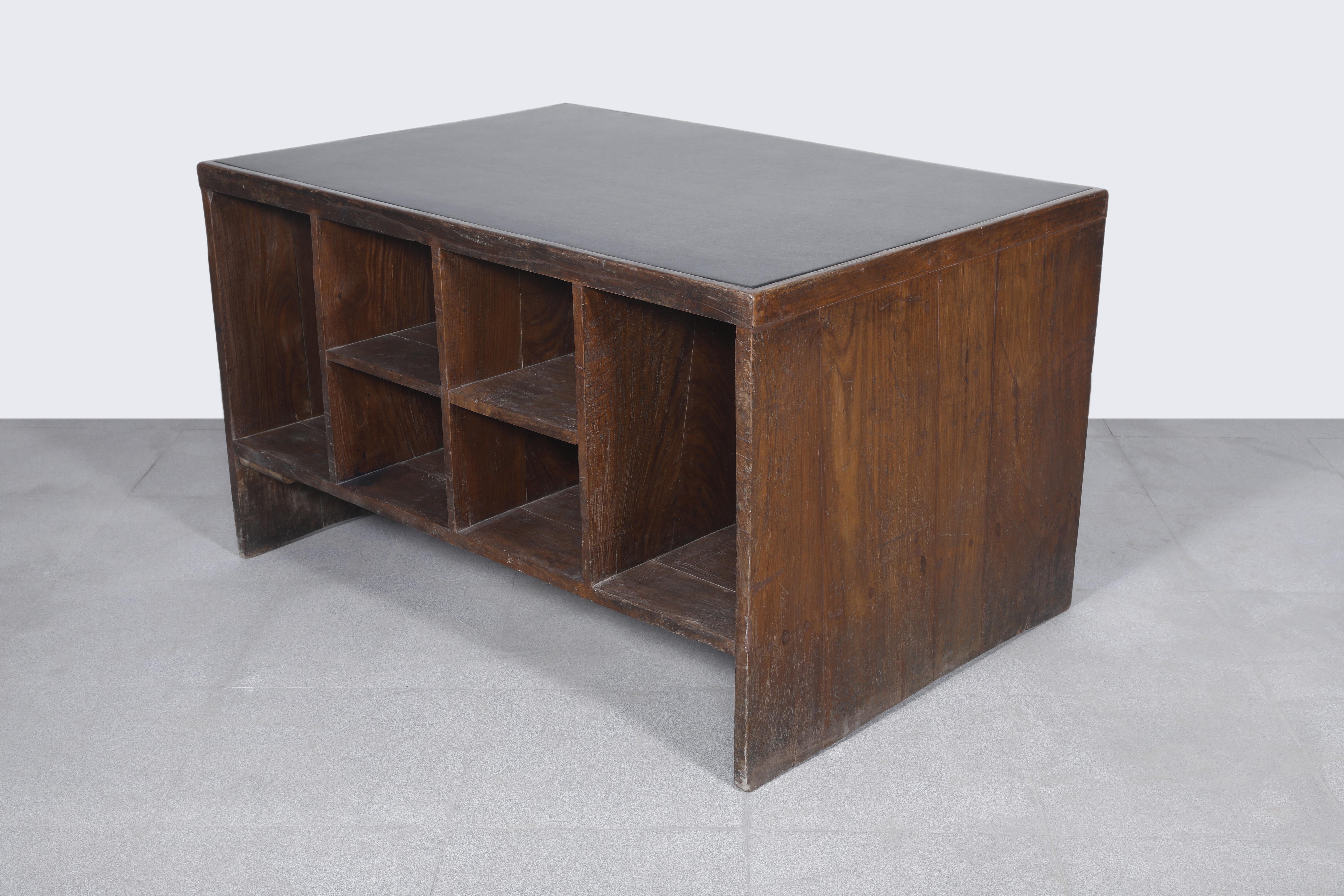 Mid-20th Century Pierre Jeanneret PJ-BU-02 Clark Table Chandigarh / Authentic Mid-Century Modern