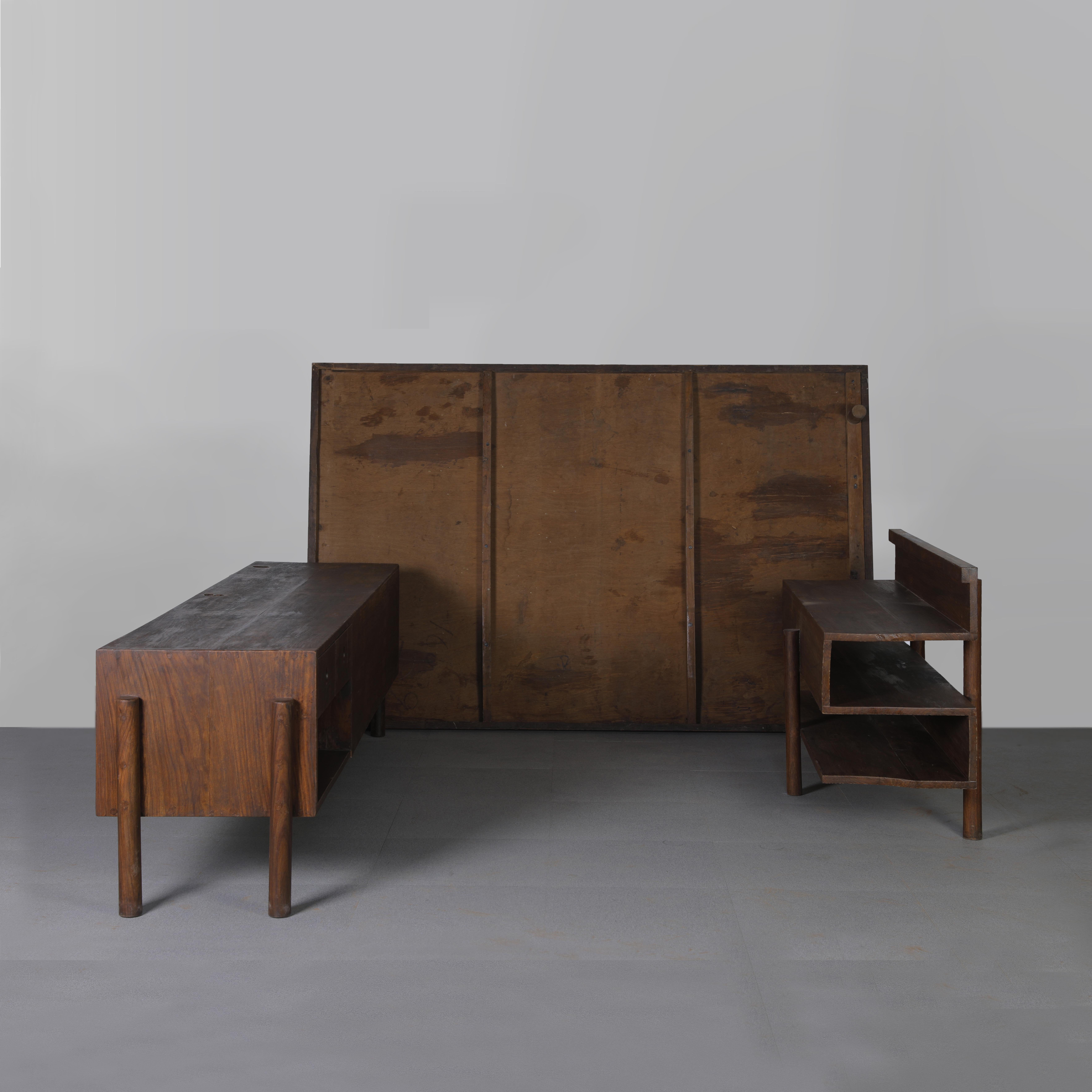 Mid-20th Century Pierre Jeanneret PJ-BU-16-A Z-Element Table / Authentic Mid-Century Modern For Sale