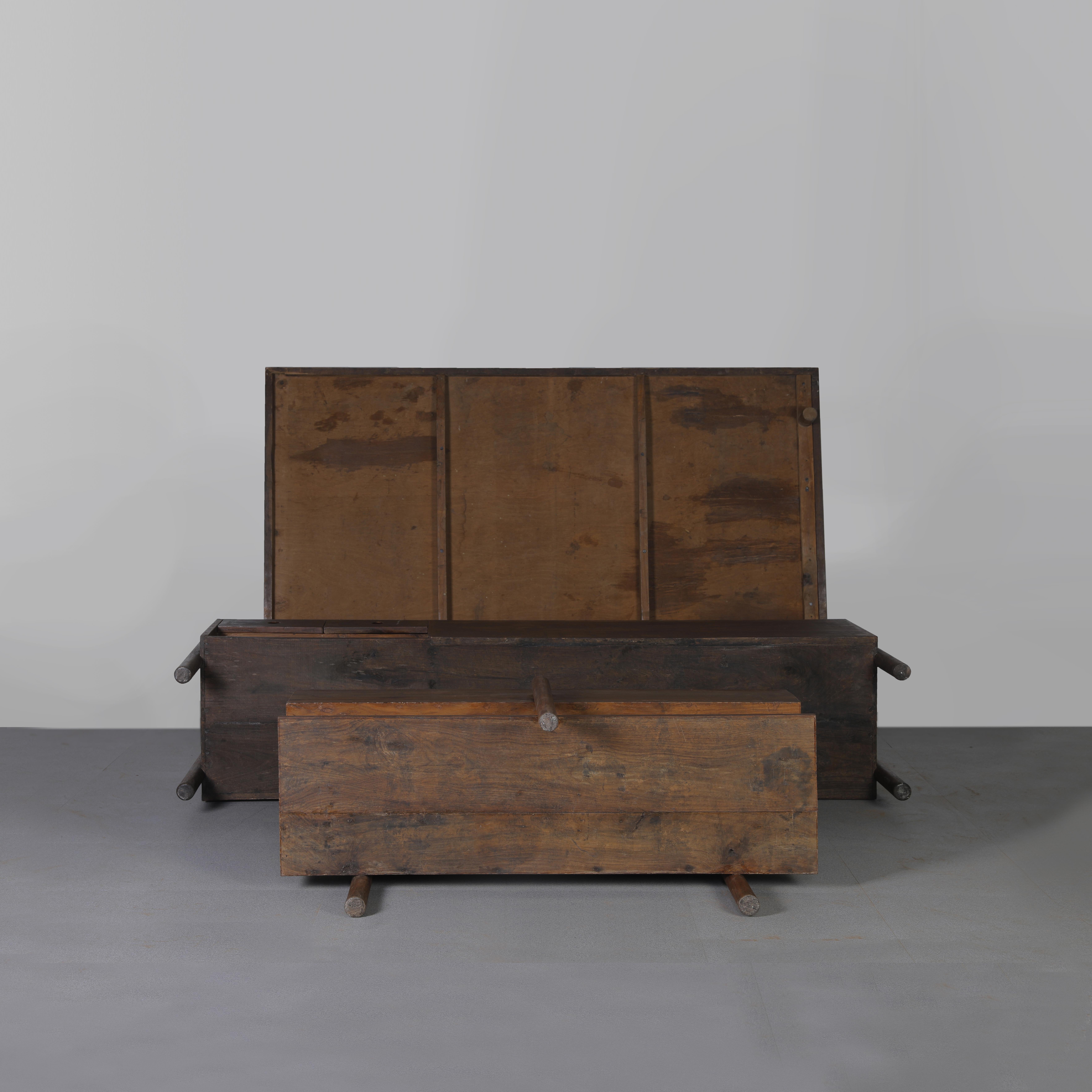 Teak Pierre Jeanneret PJ-BU-16-A Z-Element Table / Authentic Mid-Century Modern For Sale