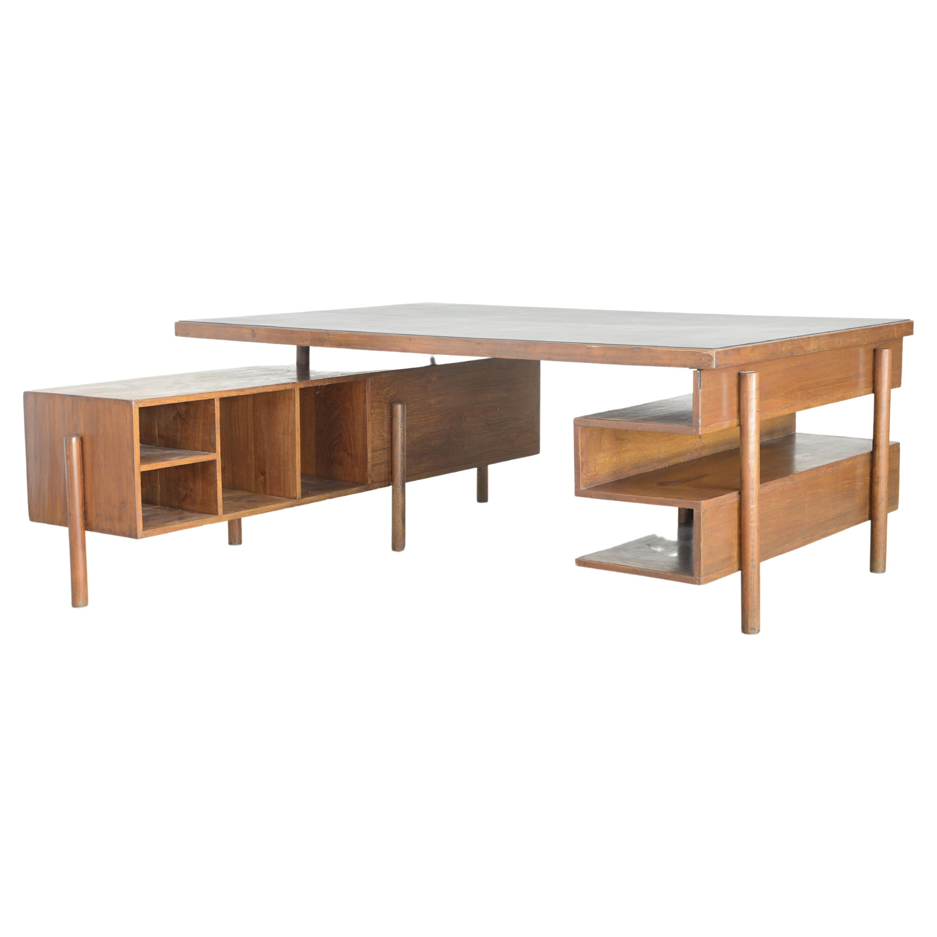 Pierre Jeanneret, Office Table PJBU02A, circa 1957 For Sale at 1stDibs