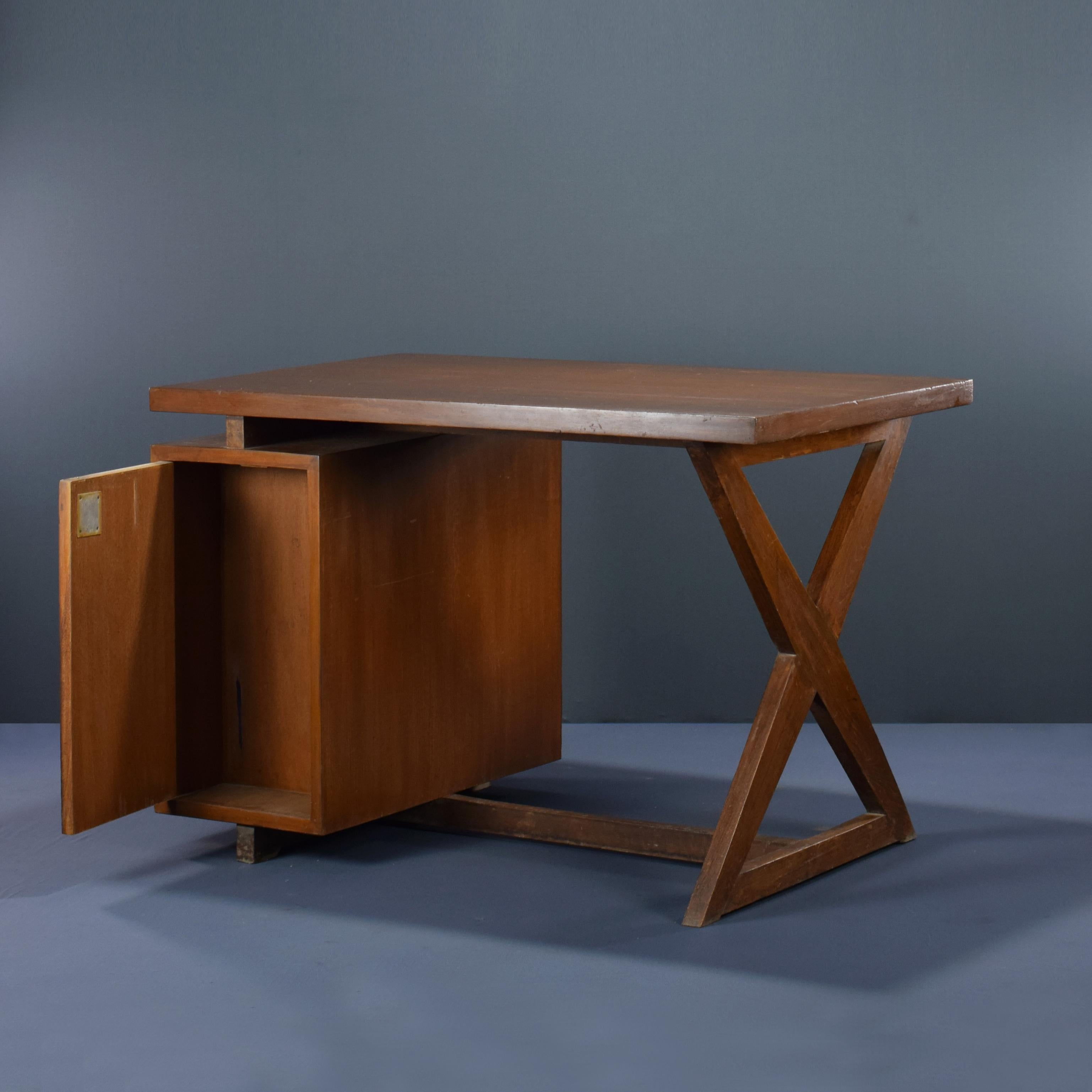 Pierre Jeanneret PJ-BU-19-A Administration Desk / Authentic Mid-Century Modern For Sale 2