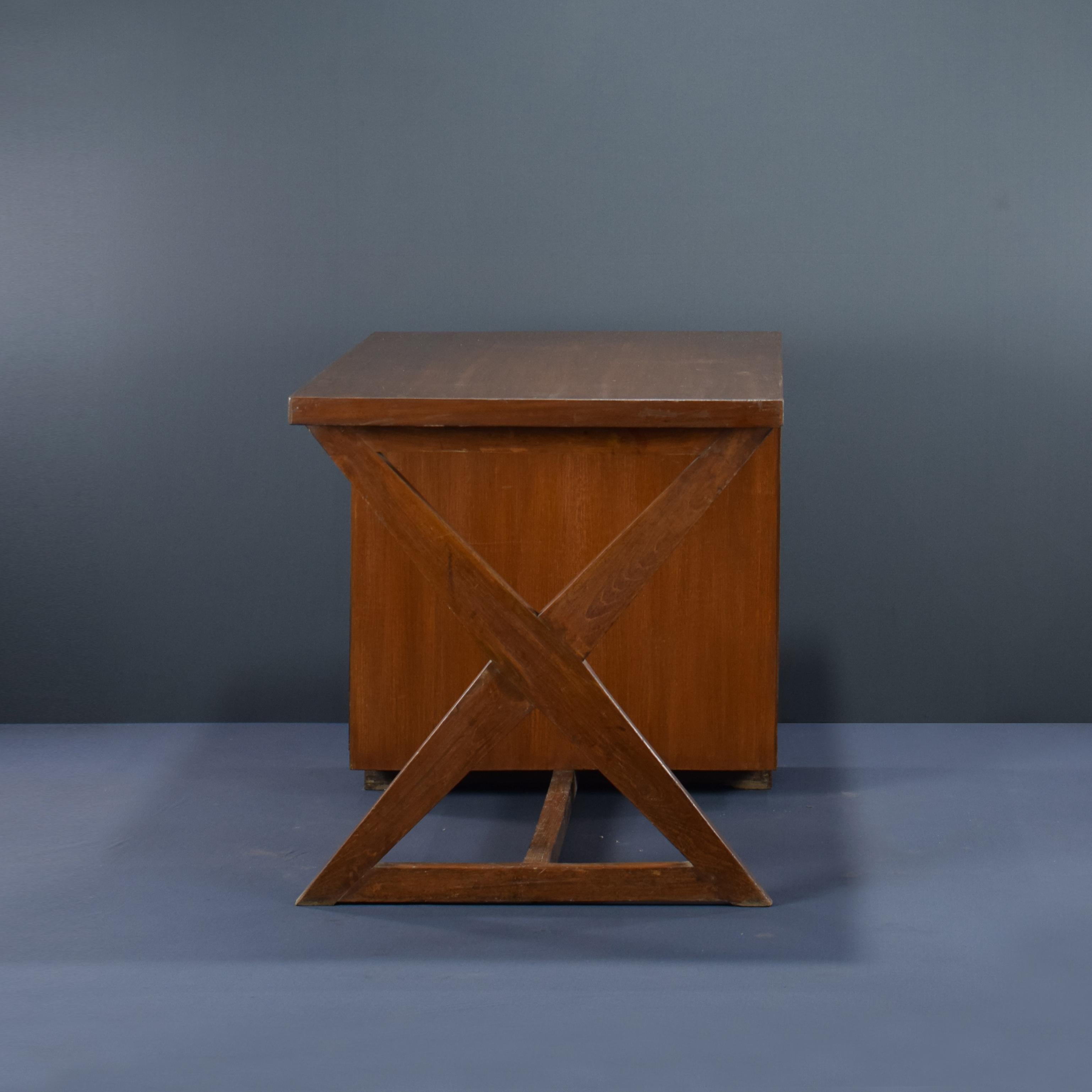 Pierre Jeanneret PJ-BU-19-A Administration Desk / Authentic Mid-Century Modern For Sale 3