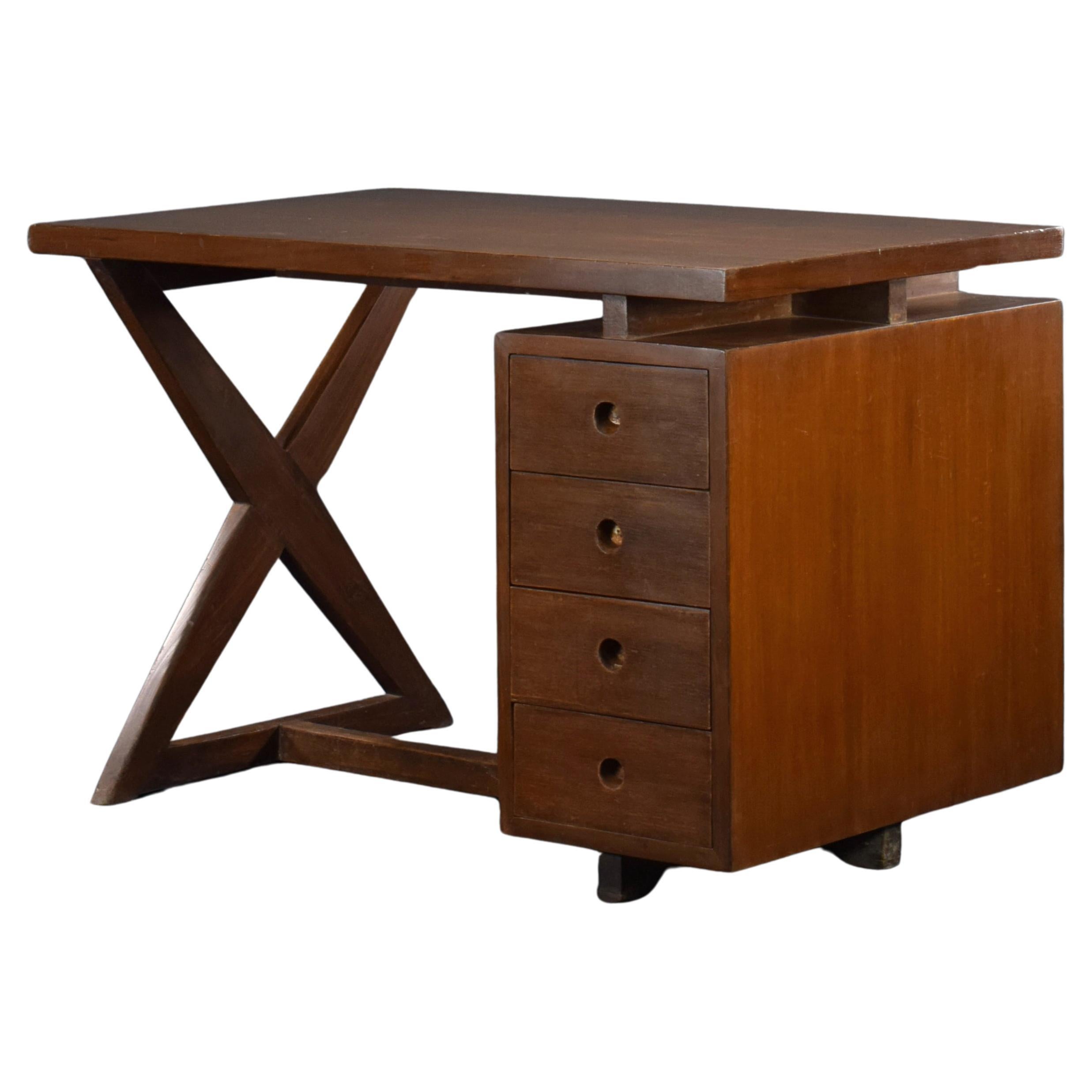 Pierre Jeanneret PJ-BU-19-A Administration Desk / Authentic Mid-Century Modern For Sale