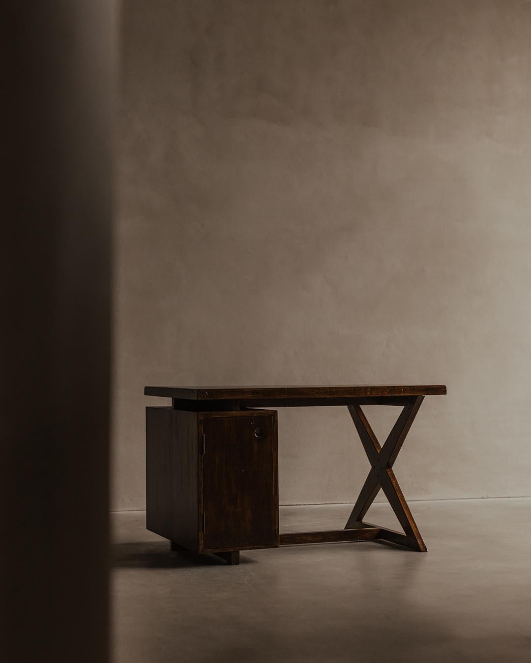 Teak Pierre Jeanneret - PJ-BU-19-A For Sale