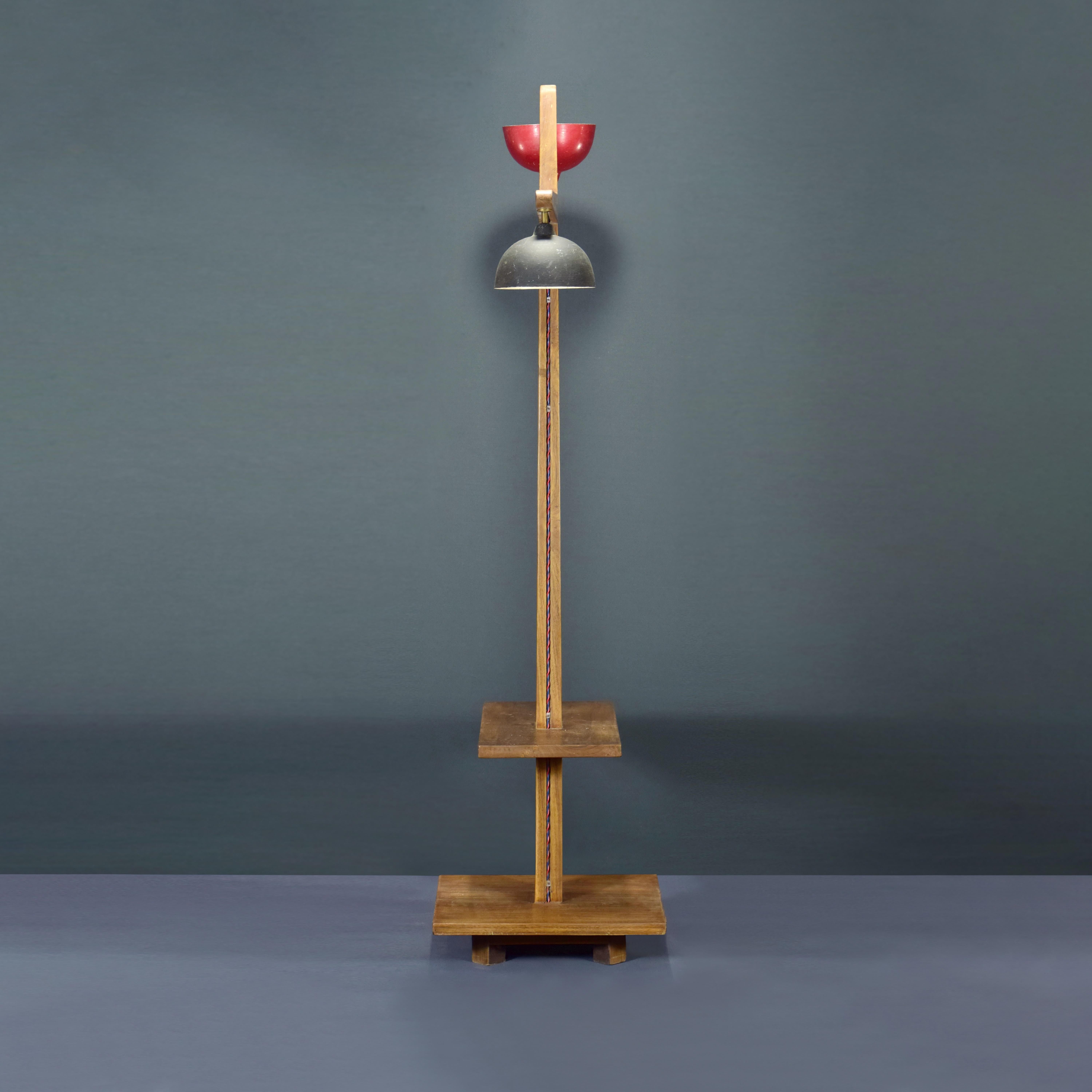 Pierre Jeanneret PJ/JM/EC-LU-04-B Standardlampe / Authentische Mid-Century Modern-Lampe (Indisch) im Angebot