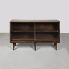 Pierre Jeanneret PJ-R-13-A Glass-Fronted Bookcase / Authentic Mid-Century Modern
