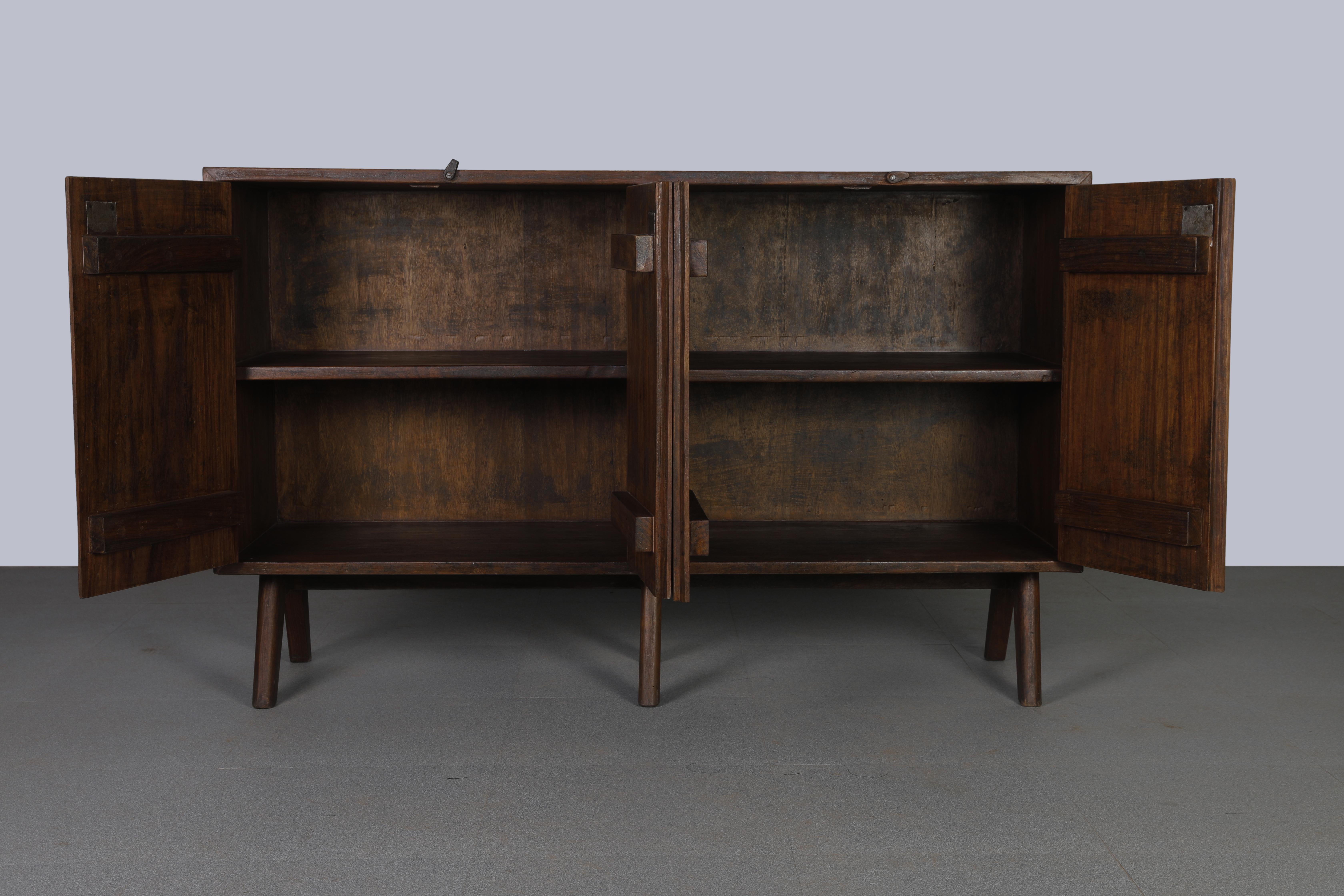 Indian Pierre Jeanneret PJ-R-14-A Cupboard / Authentic Mid-Century Modern