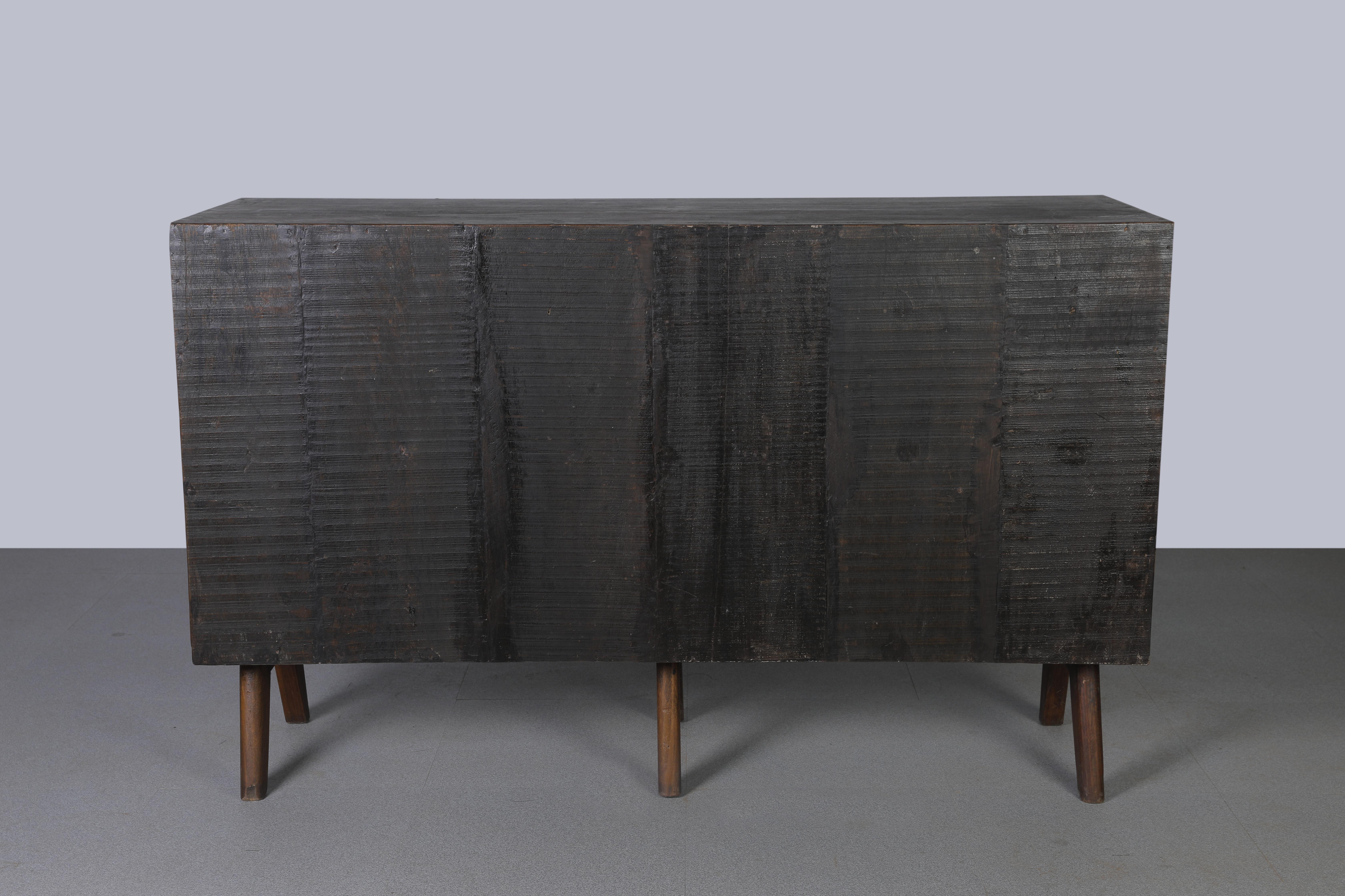 Mid-20th Century Pierre Jeanneret PJ-R-14-A Cupboard / Authentic Mid-Century Modern