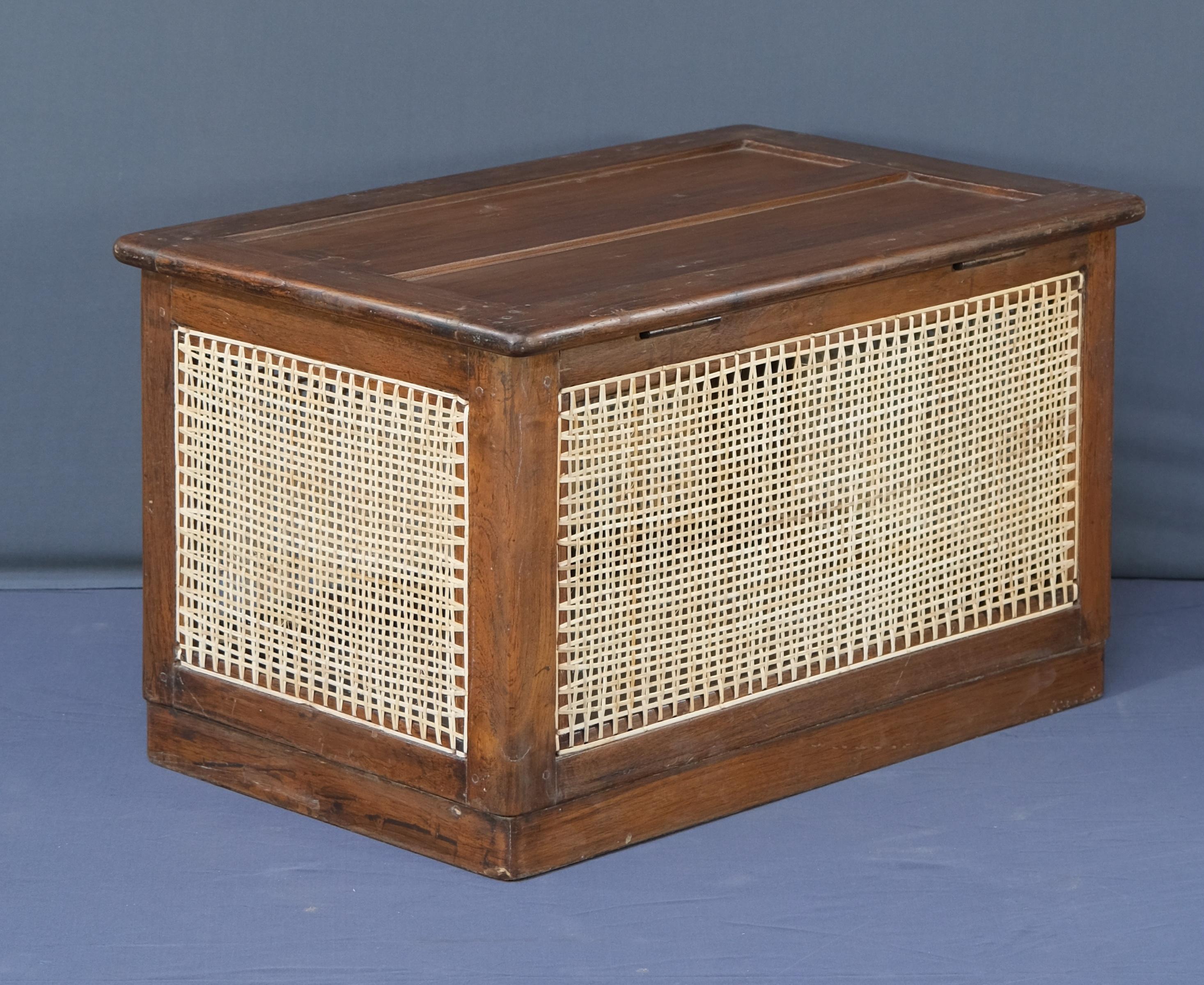 Mid-20th Century Pierre Jeanneret PJ-R-23-A Linen Box / Authentic Mid-Century Modern For Sale
