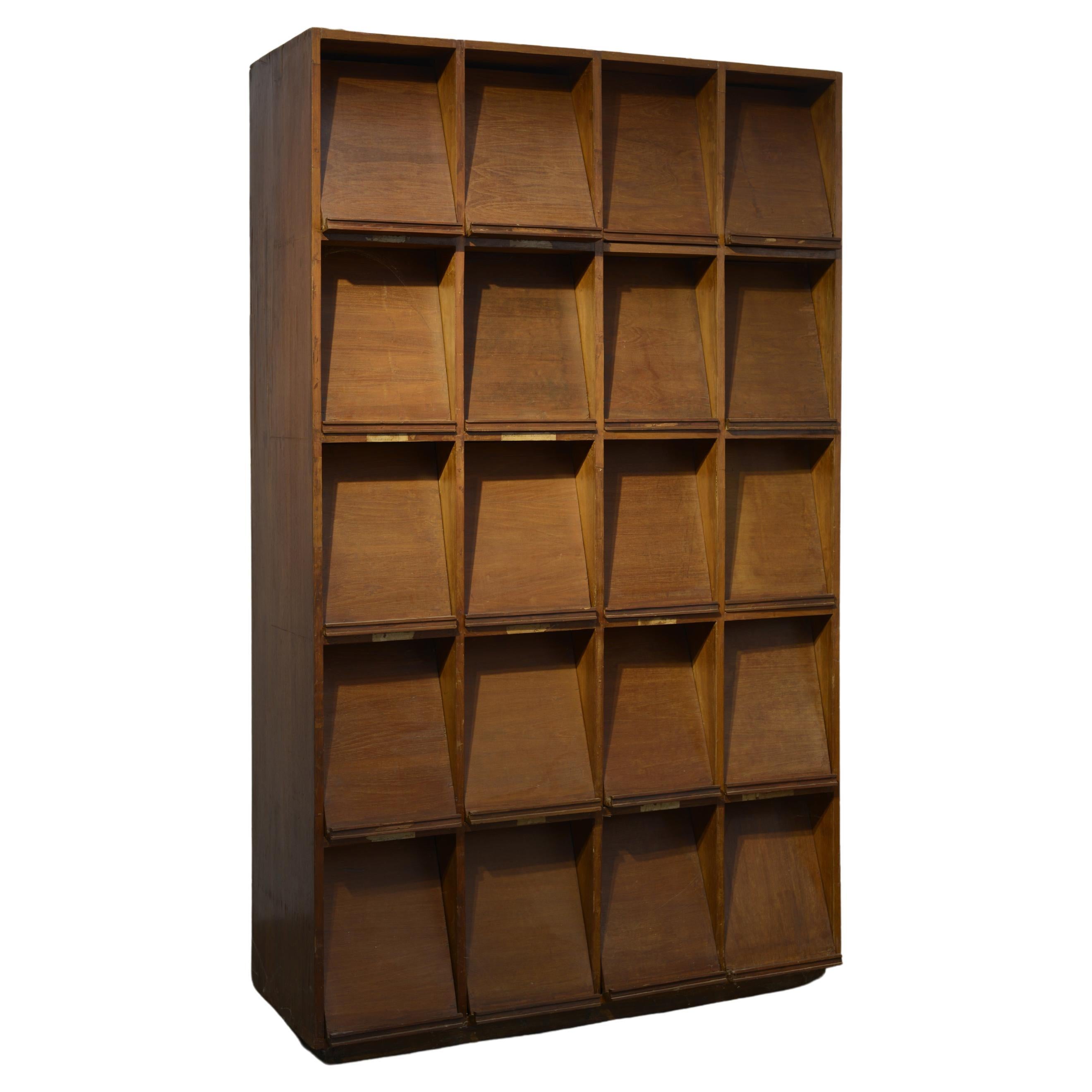 Pierre Jeanneret PJ-R-26-A Periodical Book Case / Authentic Mid-Century Modern For Sale
