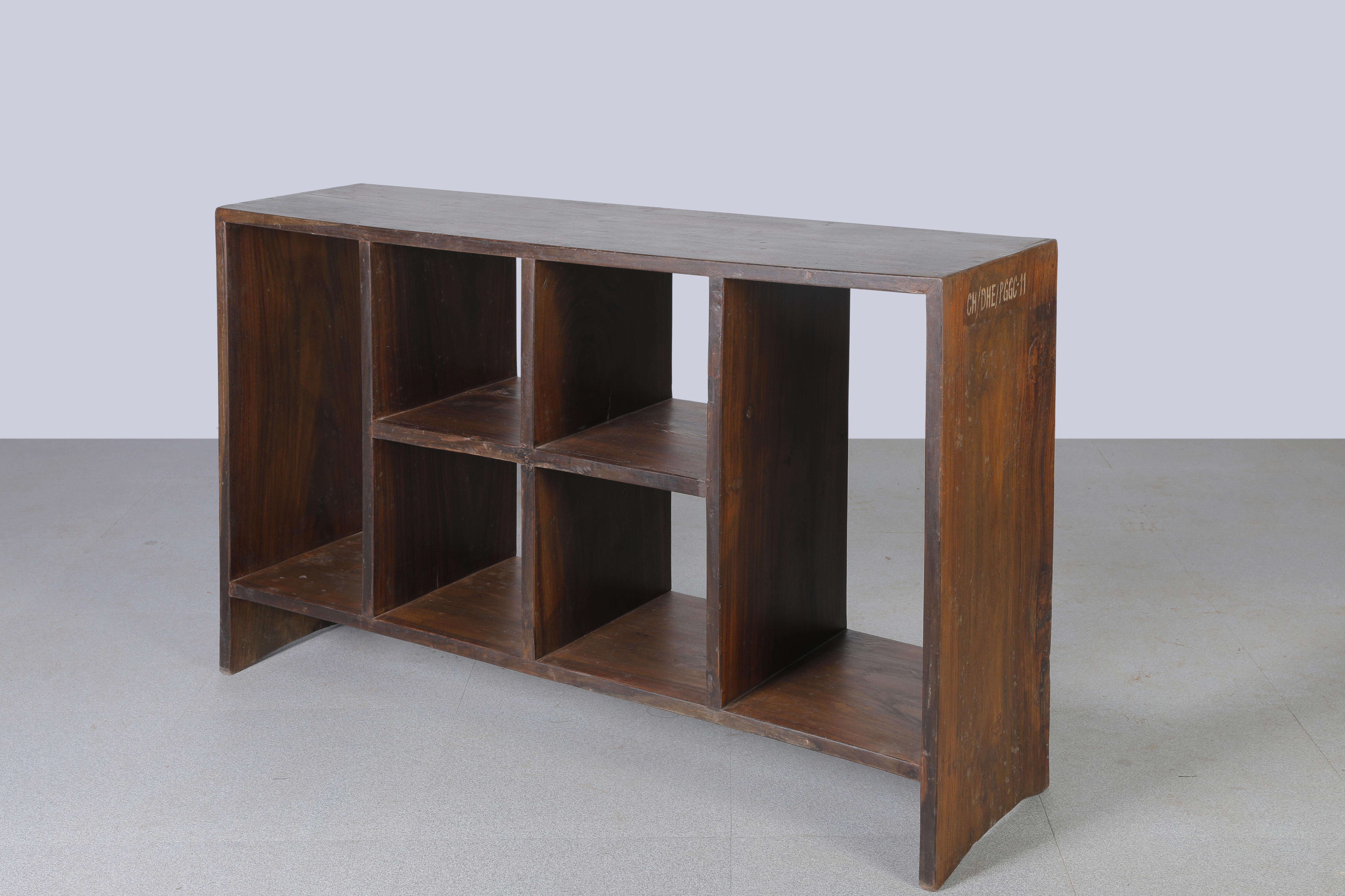 Indian Pierre Jeanneret PJ-R-27-A File Rack / Authentic Mid-Century Modern Chandigarh