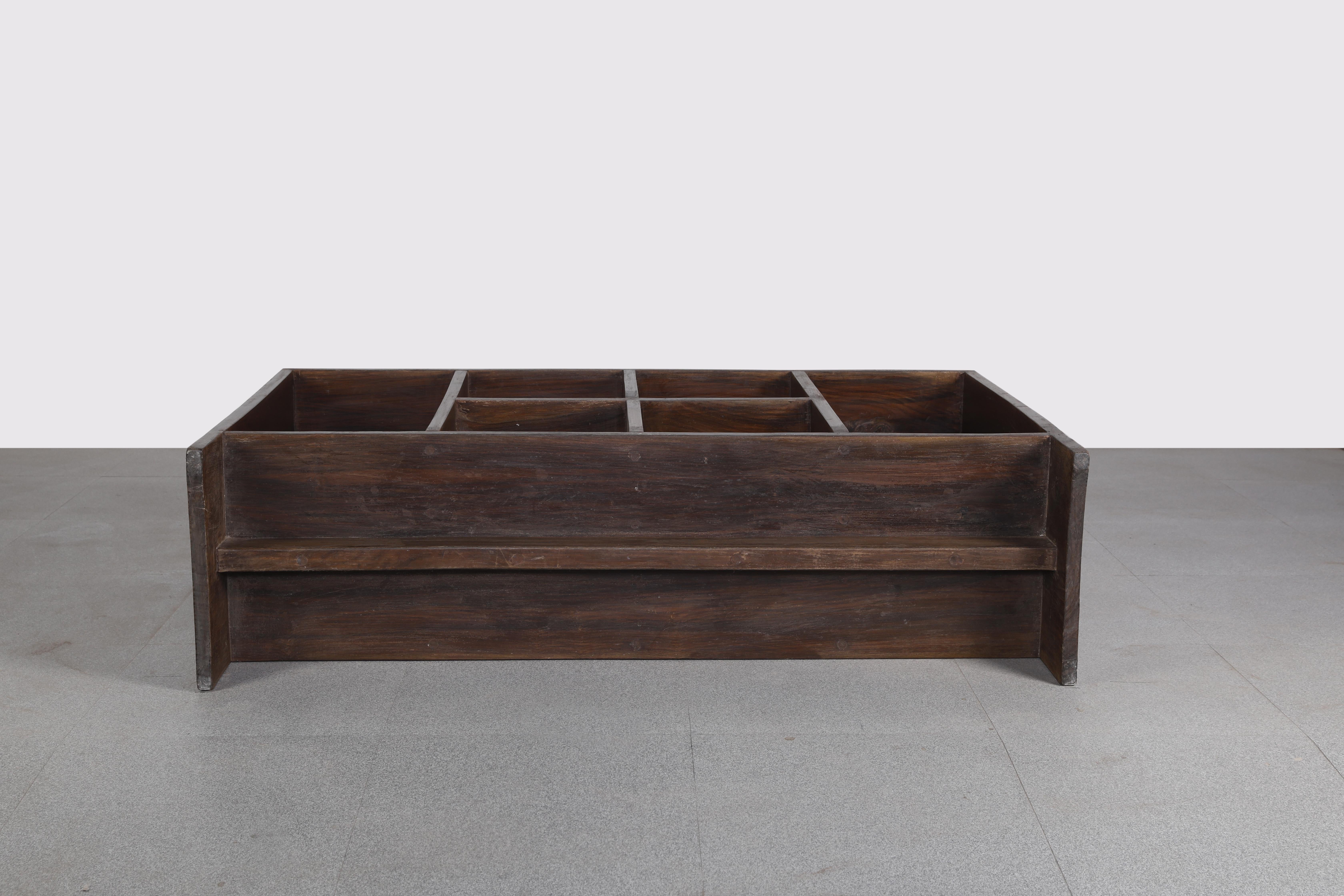 Hand-Crafted Pierre Jeanneret PJ-R-27-A File Rack / Authentic Mid-Century Modern Chandigarh 