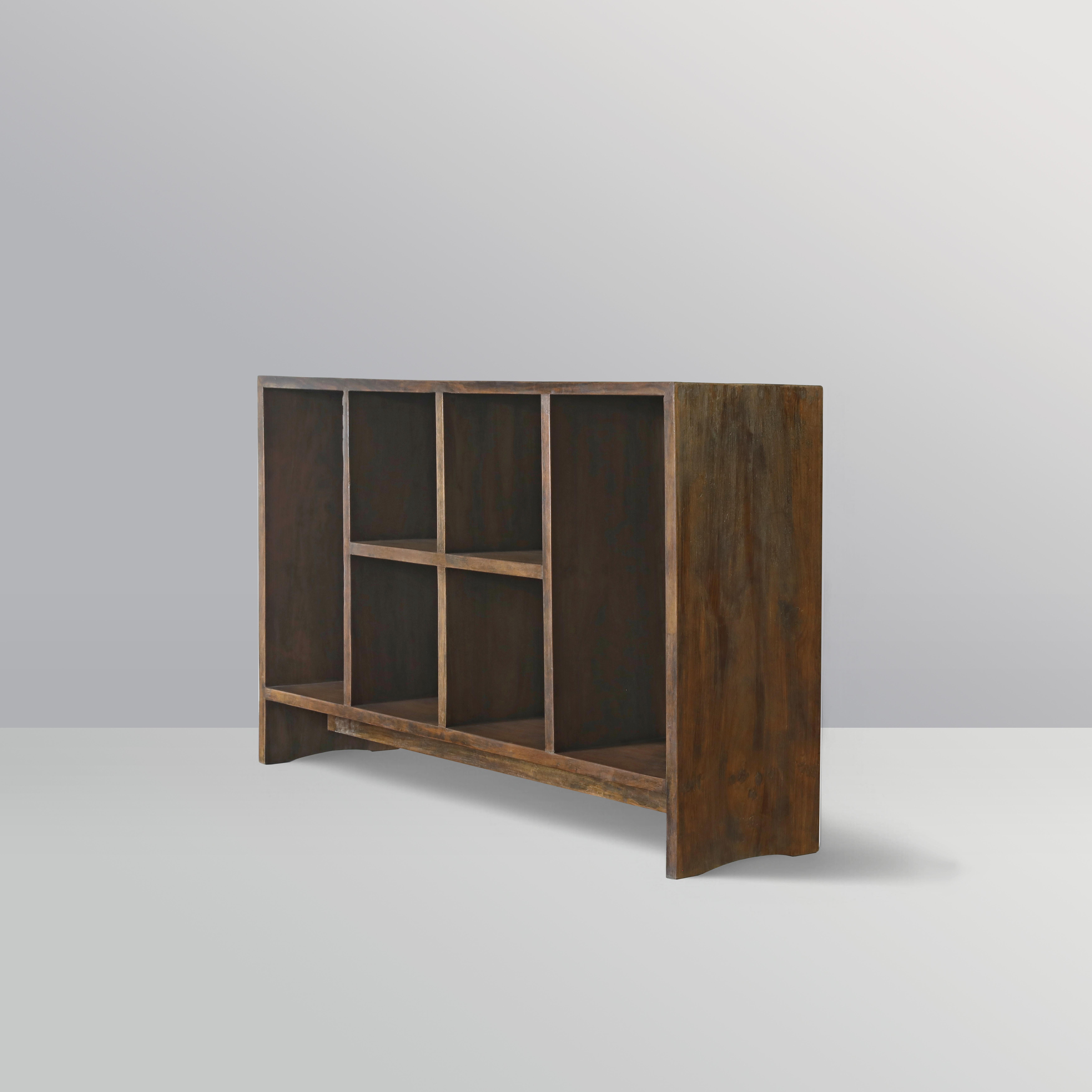 Indiano Pierre Jeanneret PJ-R-27-A File Rack / Autentico Mid-Century Modern, Chandigarh in vendita