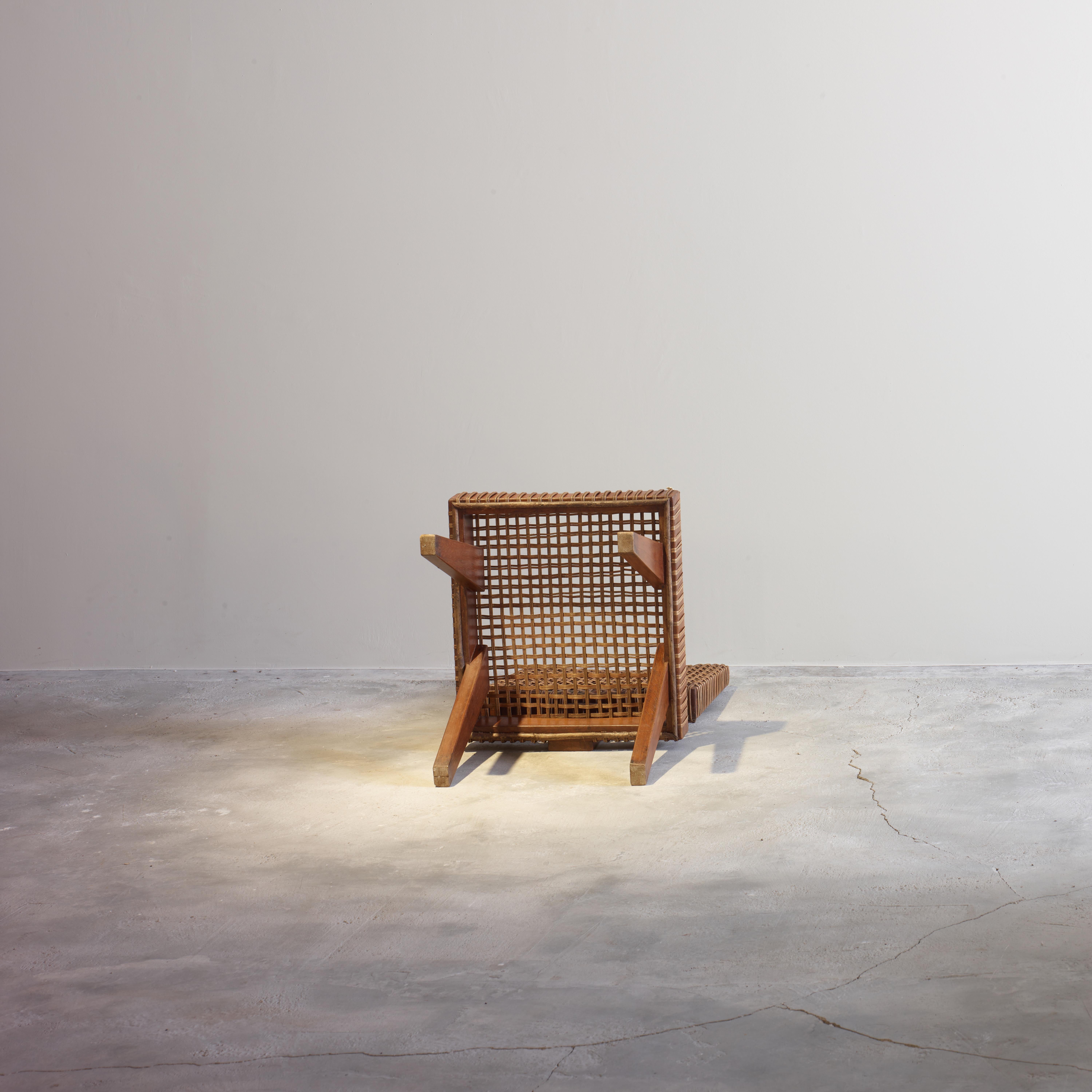Pierre Jeanneret PJ-Rare Chair / Authentic Mid-Century Modern For Sale 5