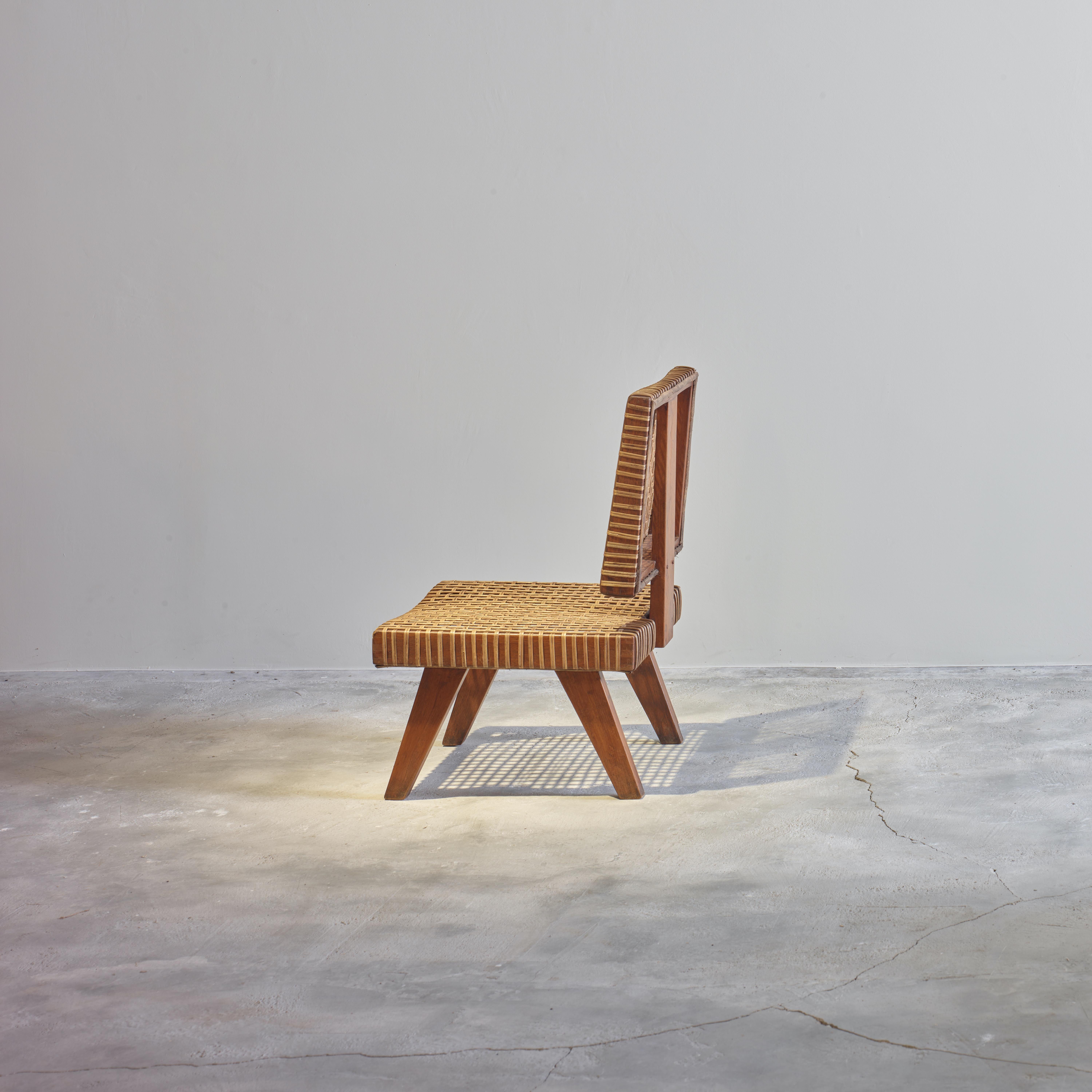 Pierre Jeanneret PJ-Rare Chair / Authentischer Mid-Century Modern-Stuhl (Moderne der Mitte des Jahrhunderts) im Angebot