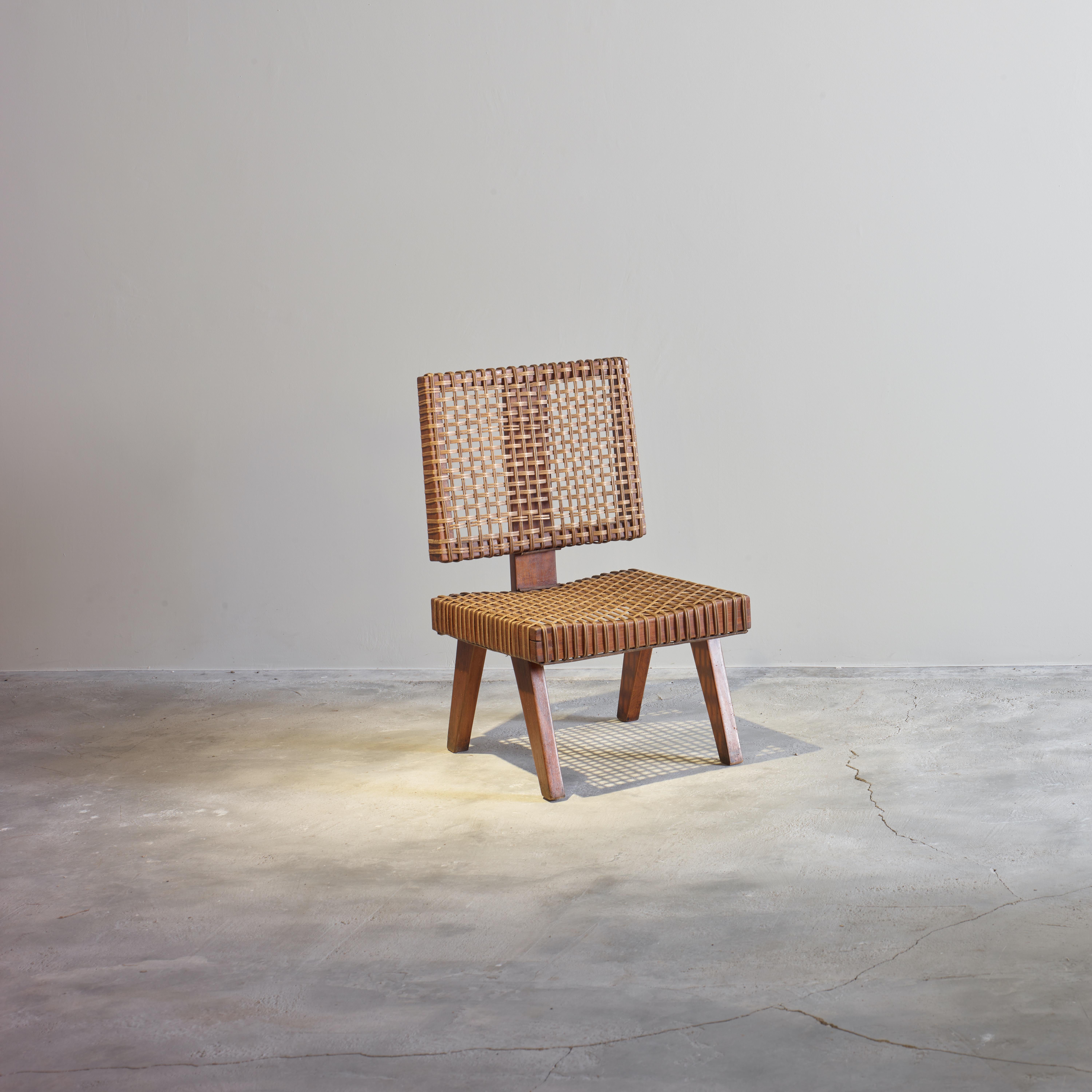 Pierre Jeanneret PJ-Rare Chair / Authentic Mid-Century Modern For Sale 2